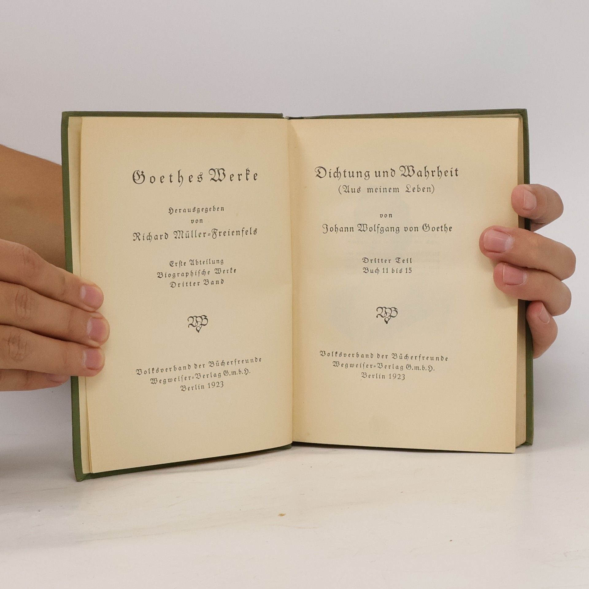 Johann Wolfgang von Goethe Dichtung und Wahrheit 3