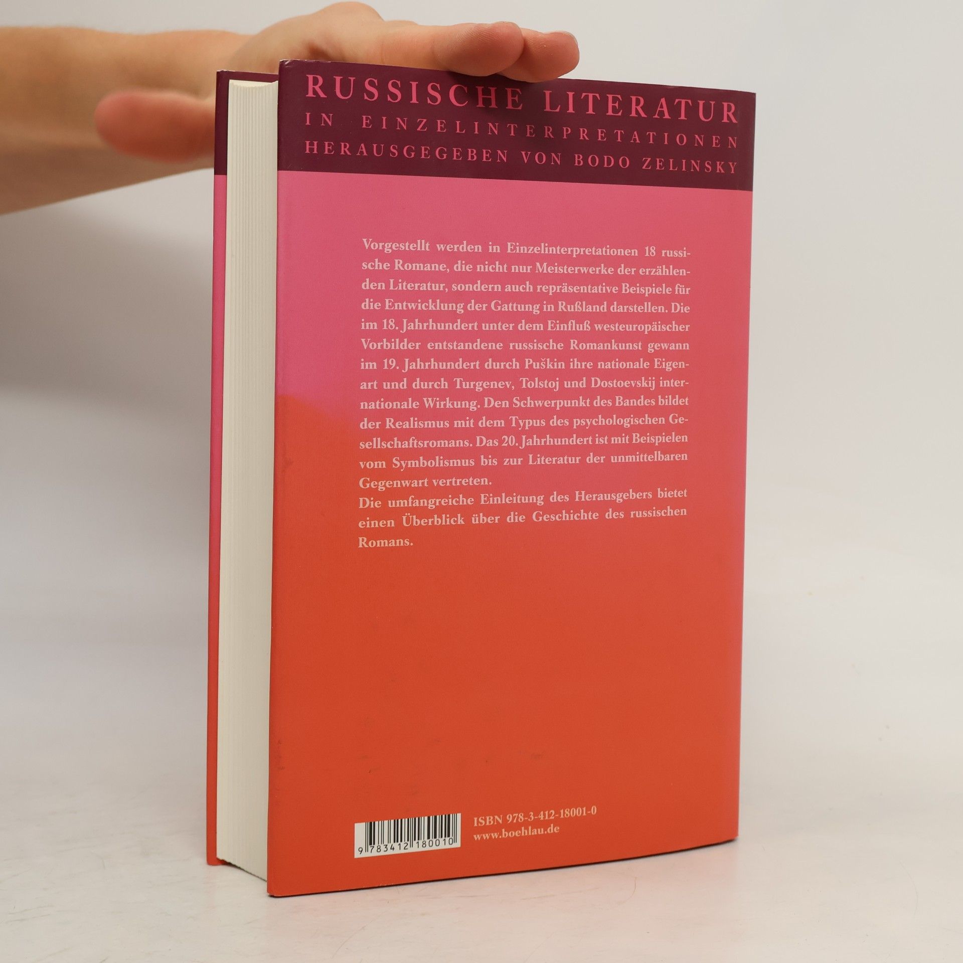 Bodo Zelinsky Russische Literatur in Einzelinterpretationen: Der russische Roman