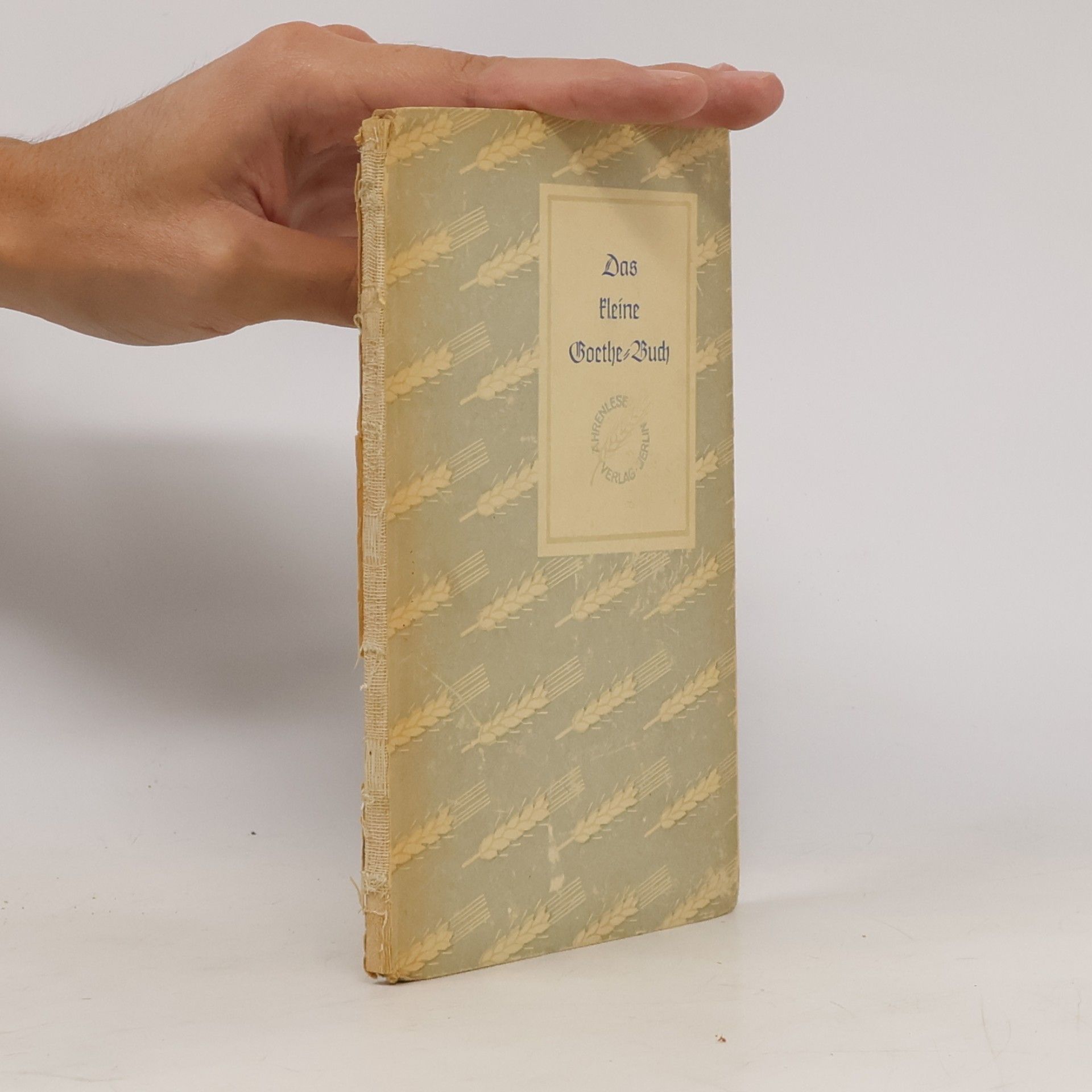 Johann Wolfgang von Goethe Das kleine Goethe-Buch