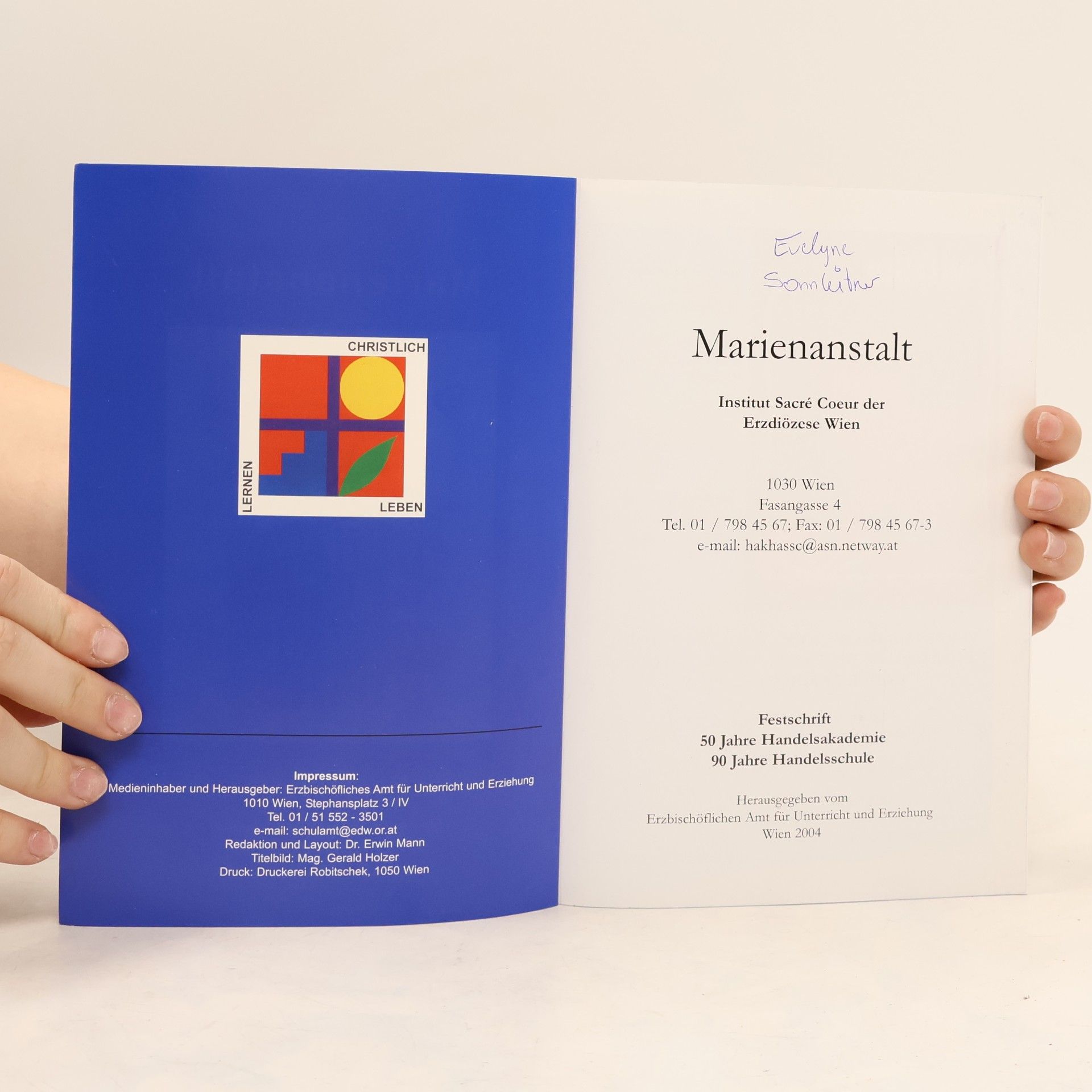 Mag. Gerald Holzer Marienanstalt. Festschrift