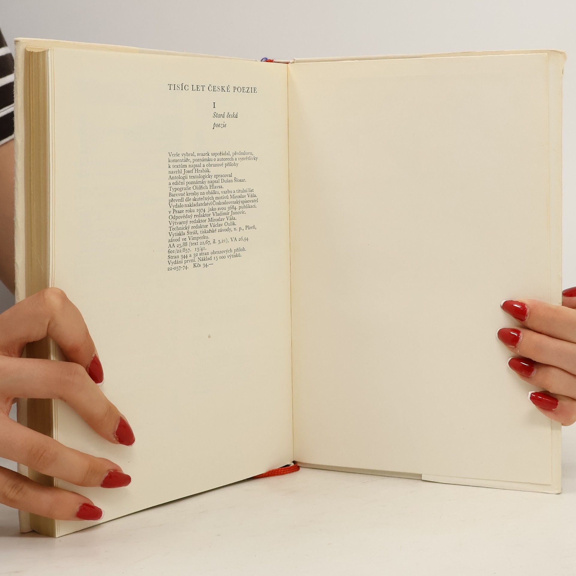 Josef Hrabák Tisíc let české poezie I.