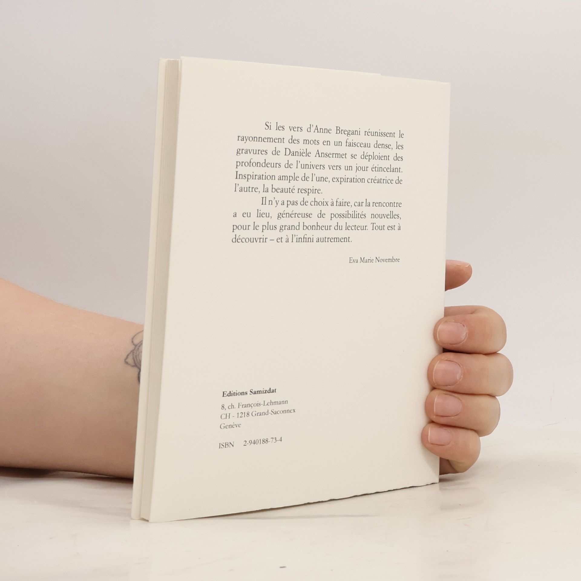 Anne Bregani Oiseaux et autres instants