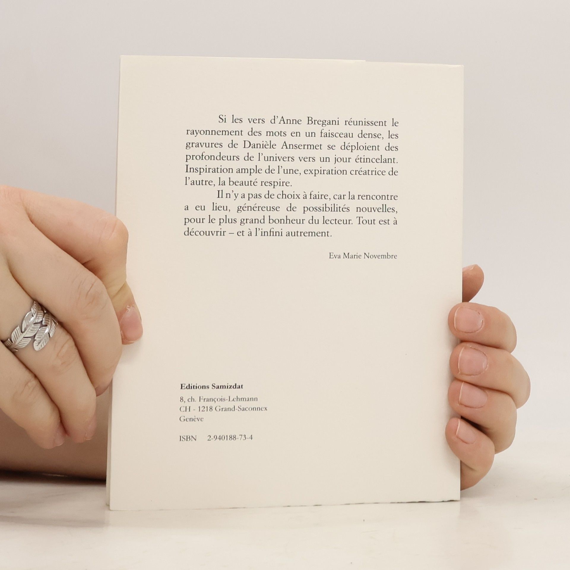 Anne Bregani Oiseaux et autres instants