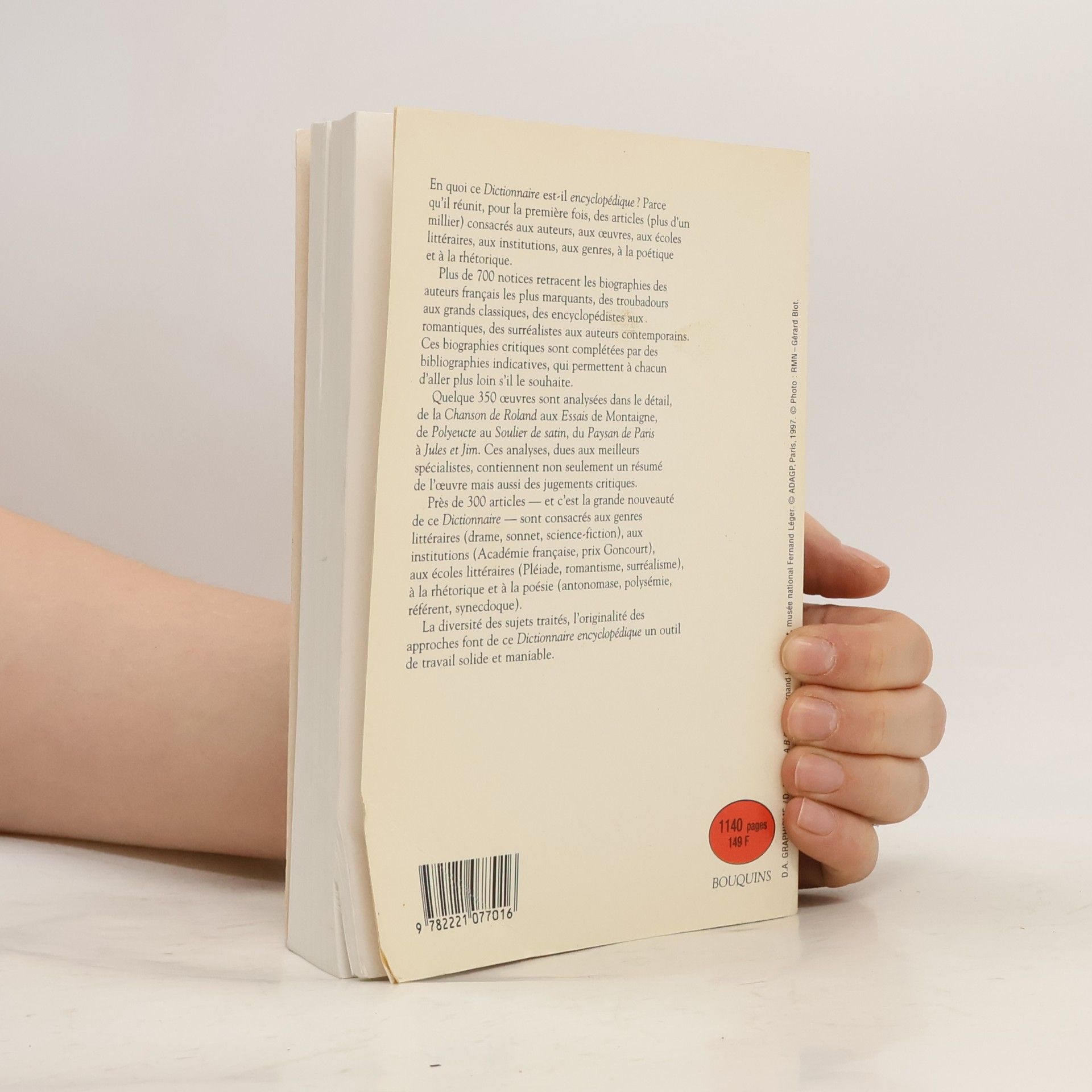 Bompiani/Laffont Dictionnaire encyclopédique de la littérature française (Bouquins)