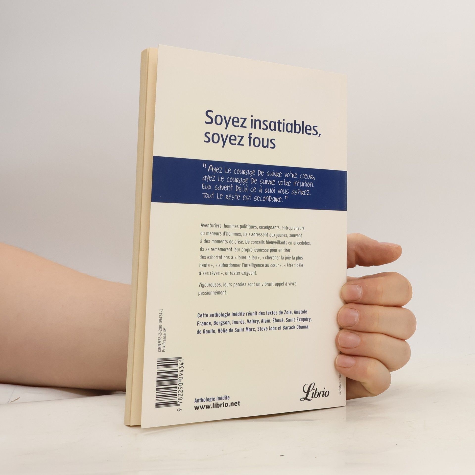Henri Bergson Soyez insatiables, soyez fous
