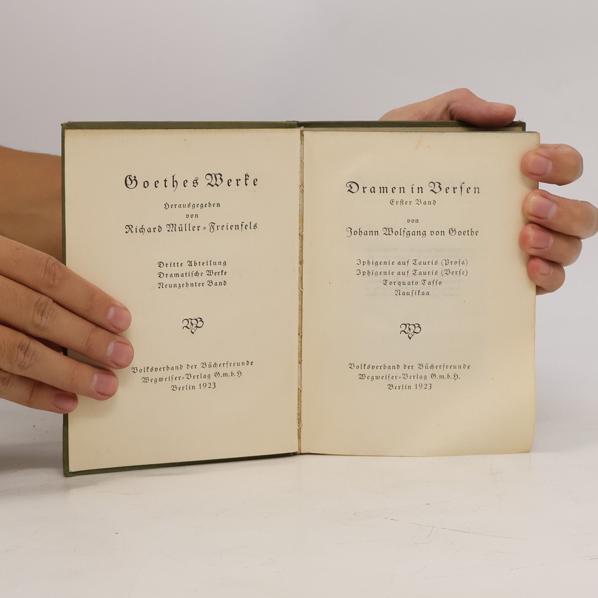 Johann Wolfgang von Goethe Dramen in Versen