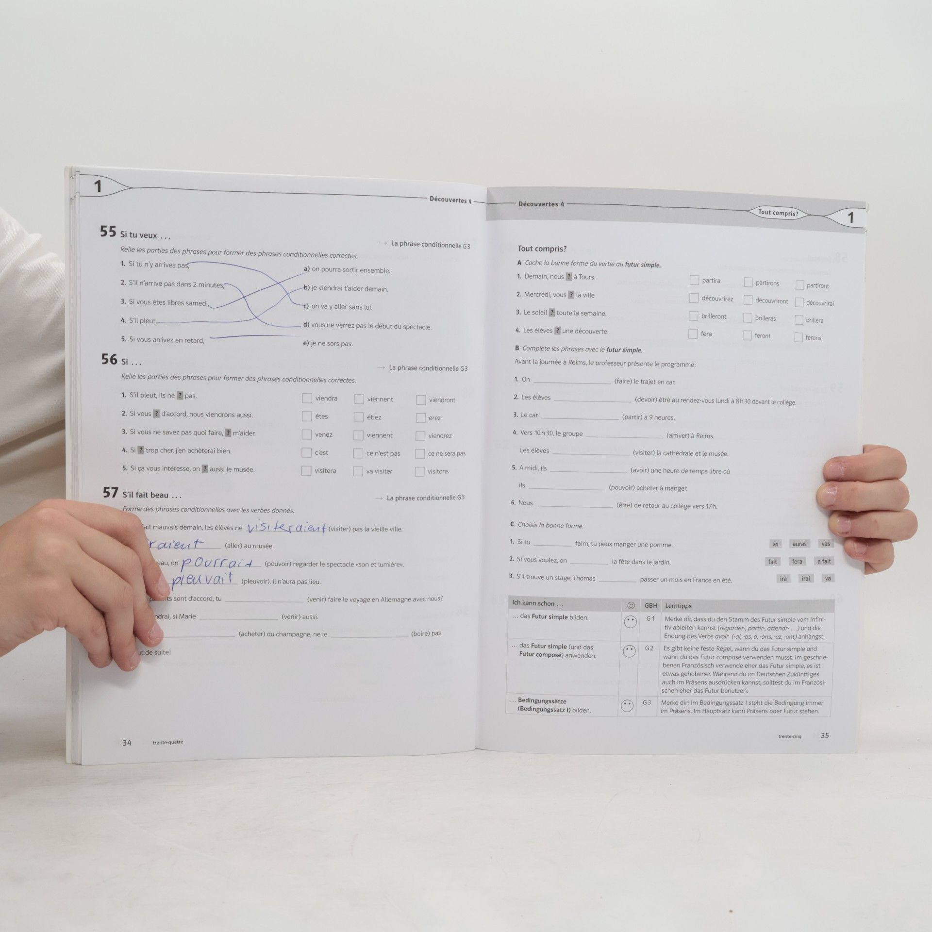 Klett Ernst /Schulbuch Découvertes 3/4. Ausgabe Bayern. 99 grammatische Übungen für Klasse 8 und 9 3. und 4. Lernjahr