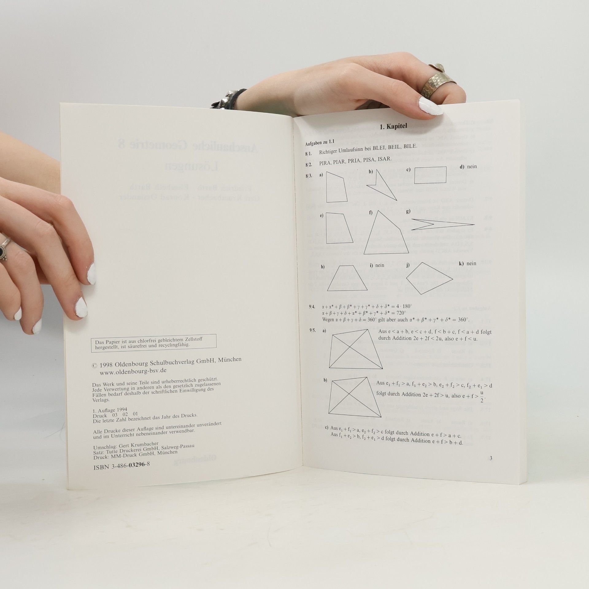 Elisabeth Barth Anschauliche Geometrie