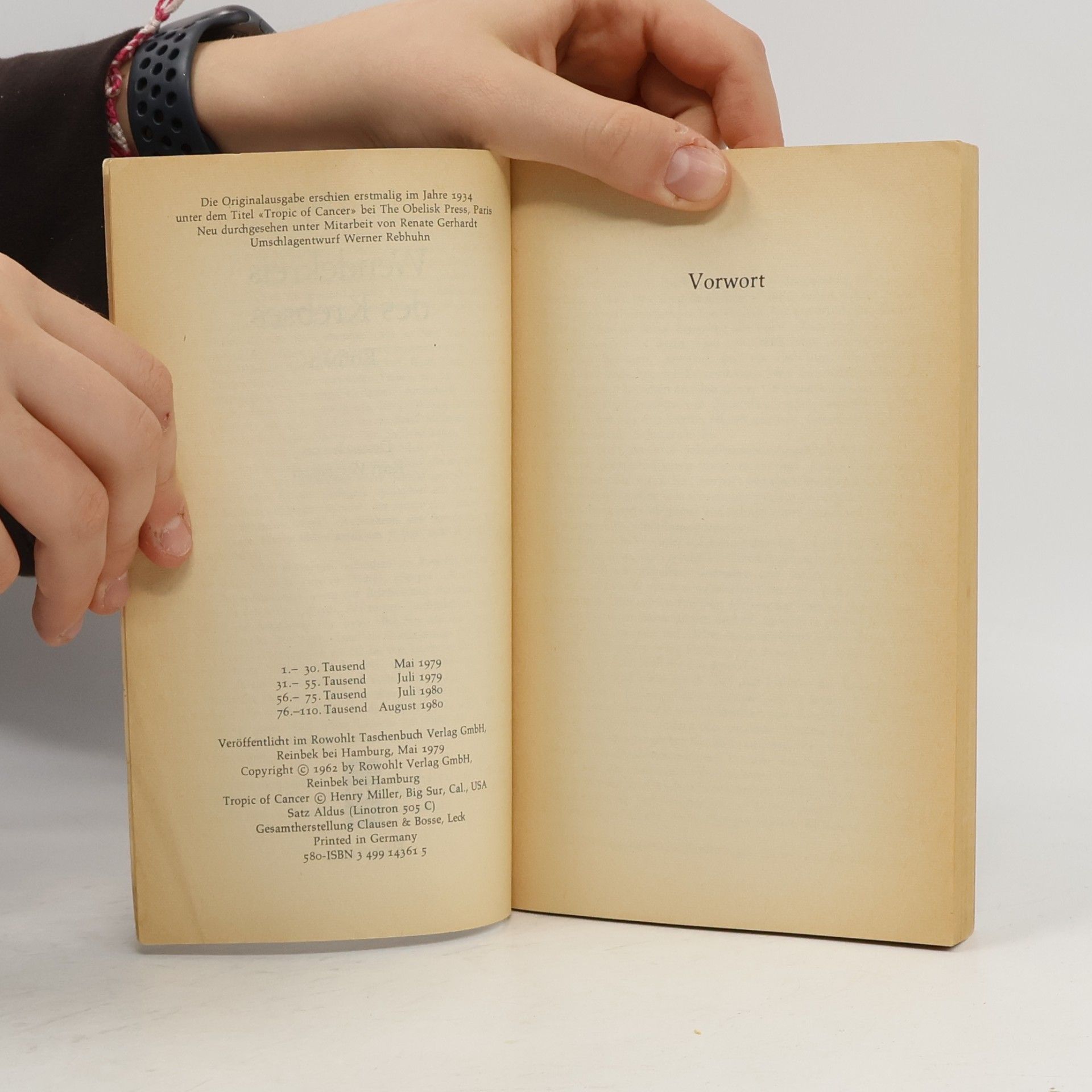 Henry Miller Wendekreis des Krebses
