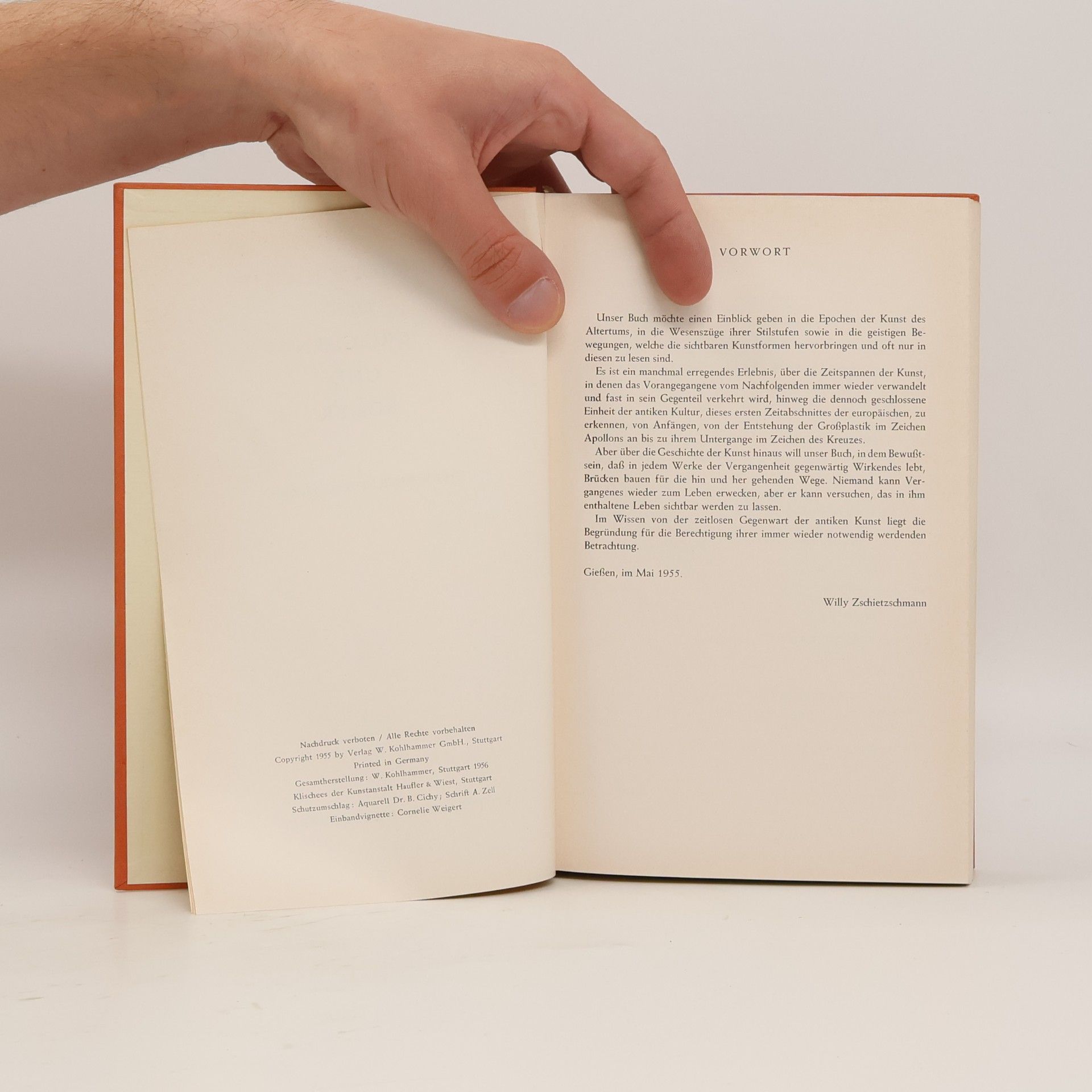 Willy Zschietzschmann Kleine Kunstgeschichte der Griechen und Römer