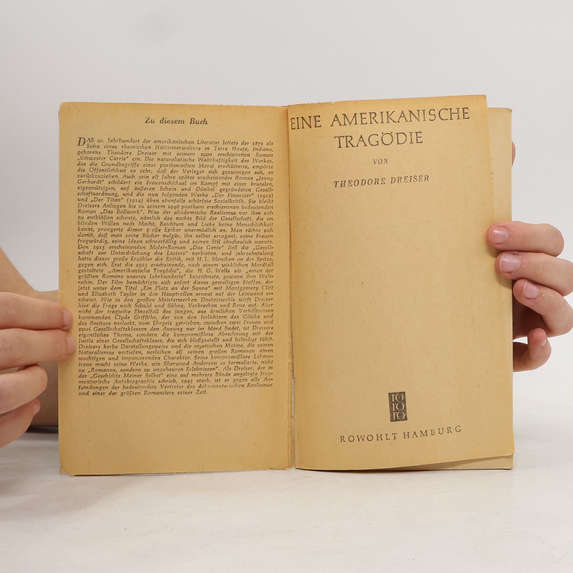 Theodore Dreiser Eine Amerikanische Tragödie