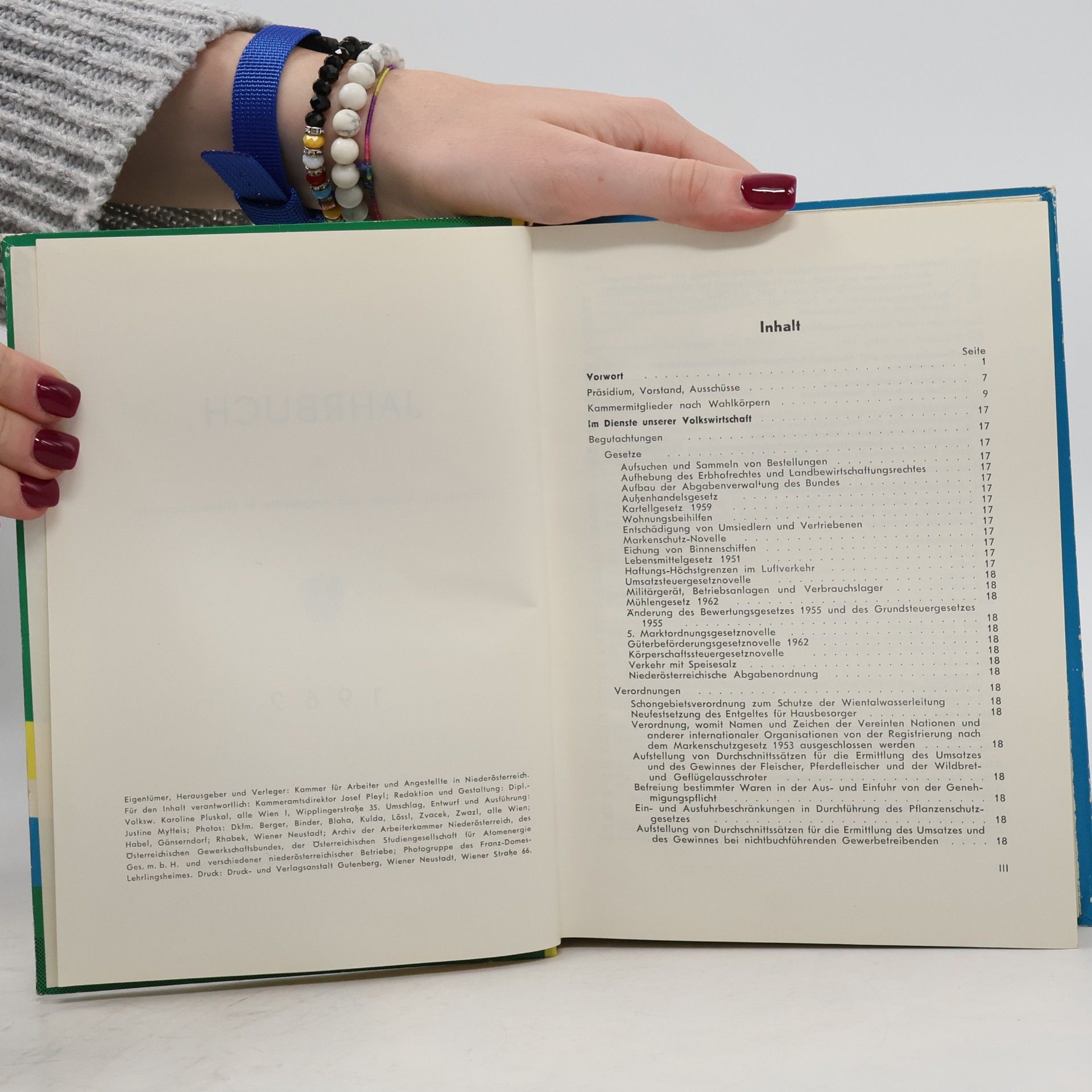 Justine Mytteis Jahrbuch 1962