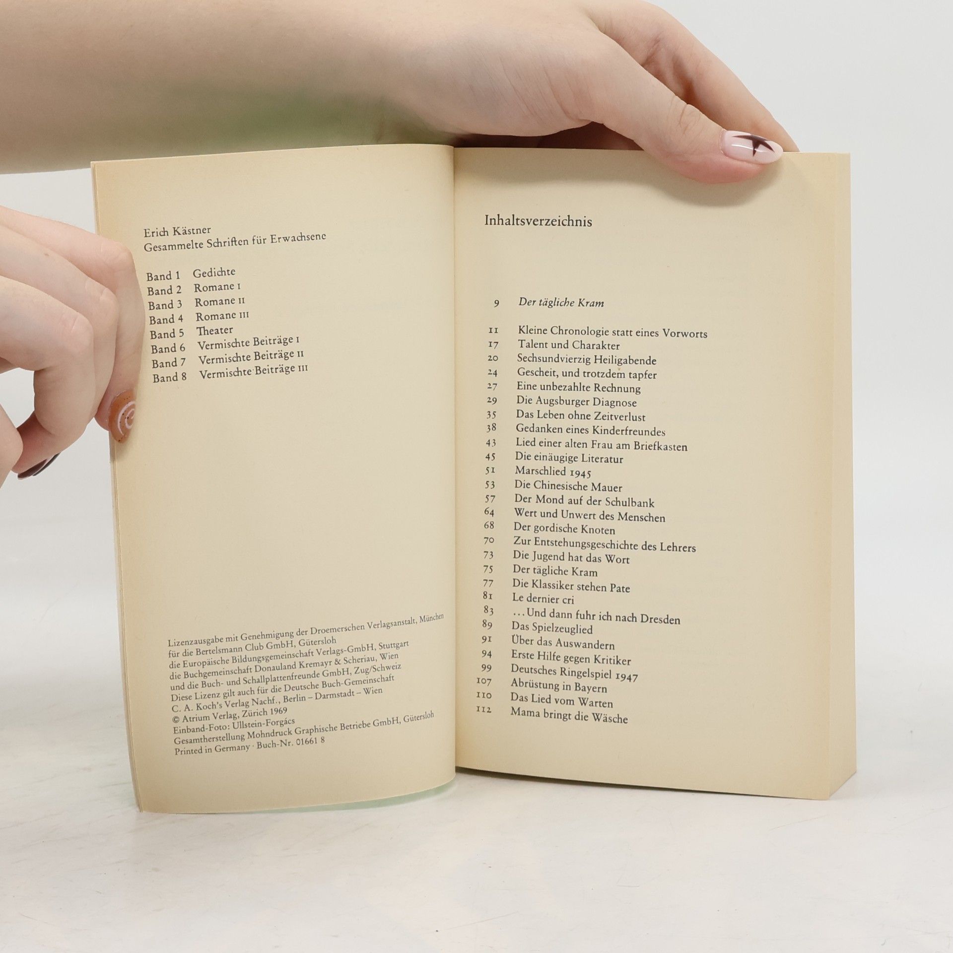 Erich Kästner Gesammelte Schriften für Erwachsene. Band 7
