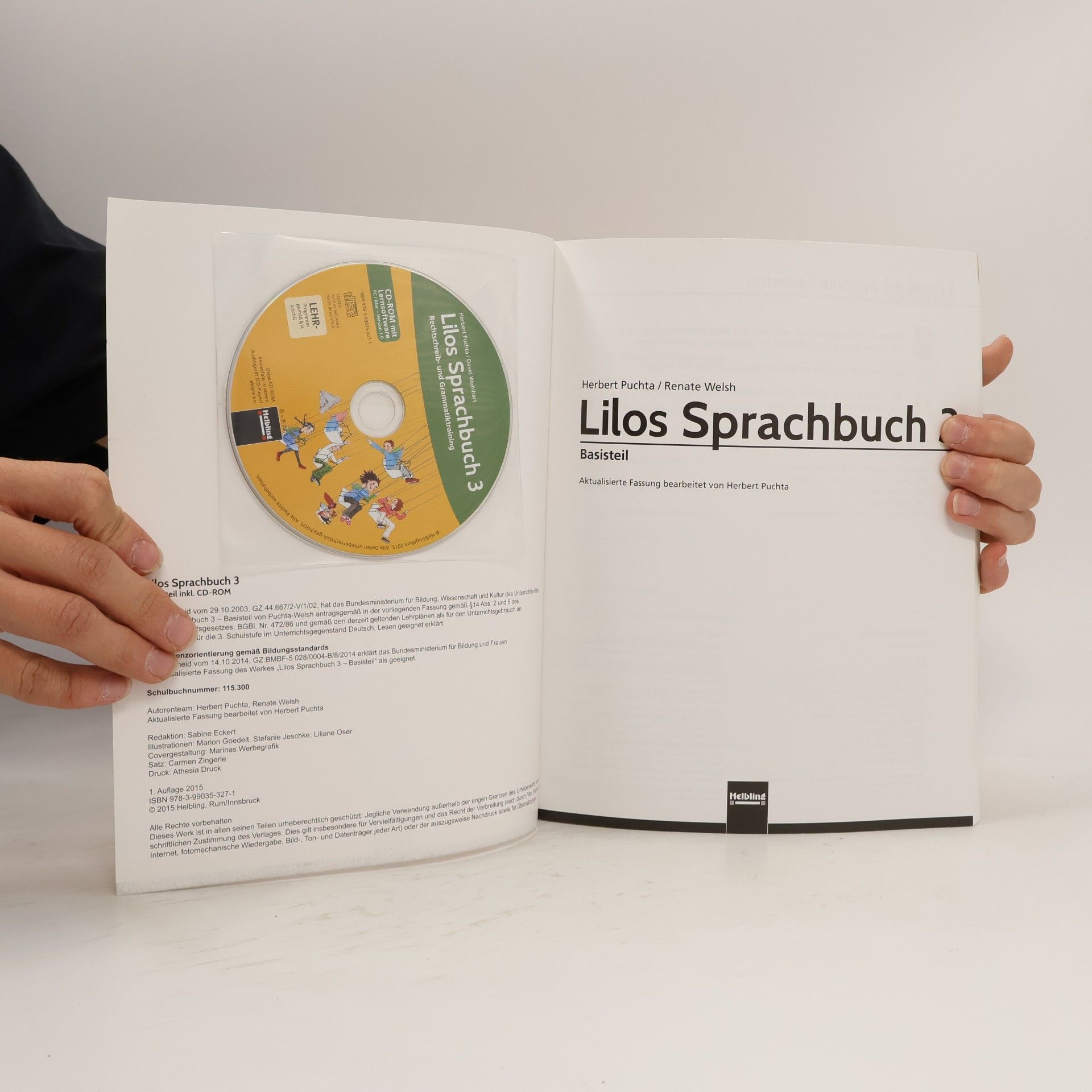Herbert Puchta Lilos Lesewelt 3 / Lilos Sprachbuch 3, Basisteil - ALT: Sbnr 115300