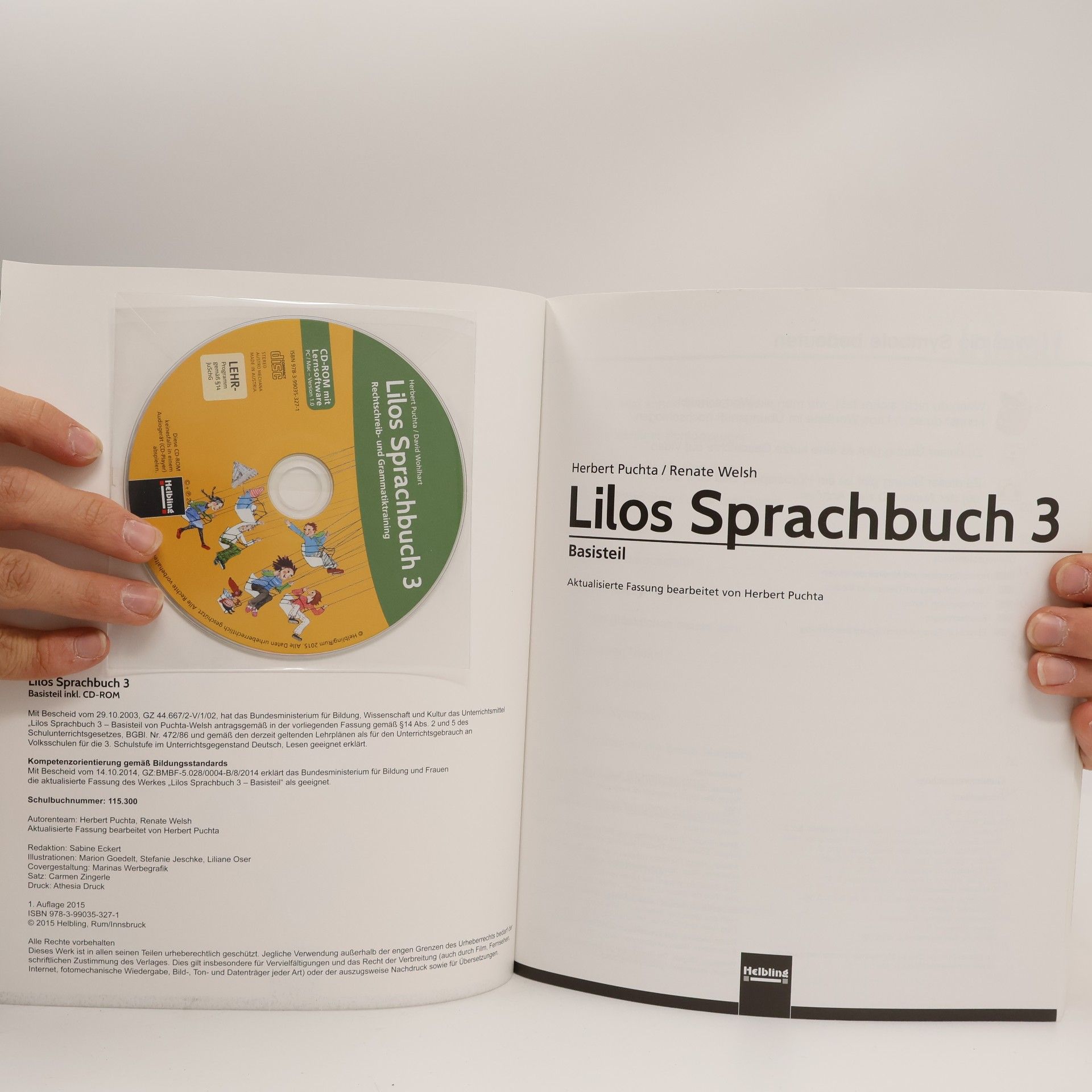 Herbert Puchta Lilos Lesewelt 3 / Lilos Sprachbuch 3, Basisteil - ALT: Sbnr 115300