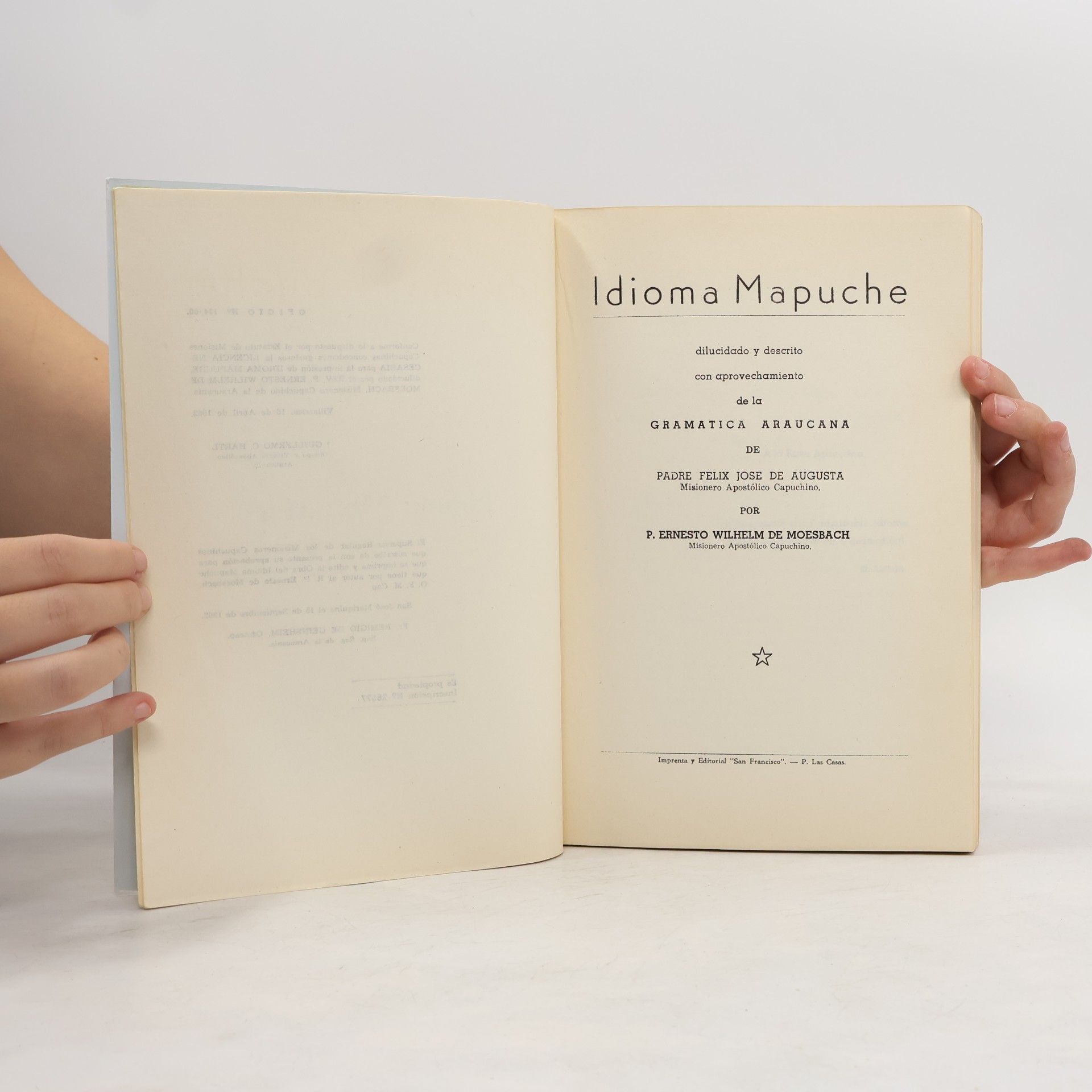 Ernesto Wilhelm De Moesbach Idioma mapuche
