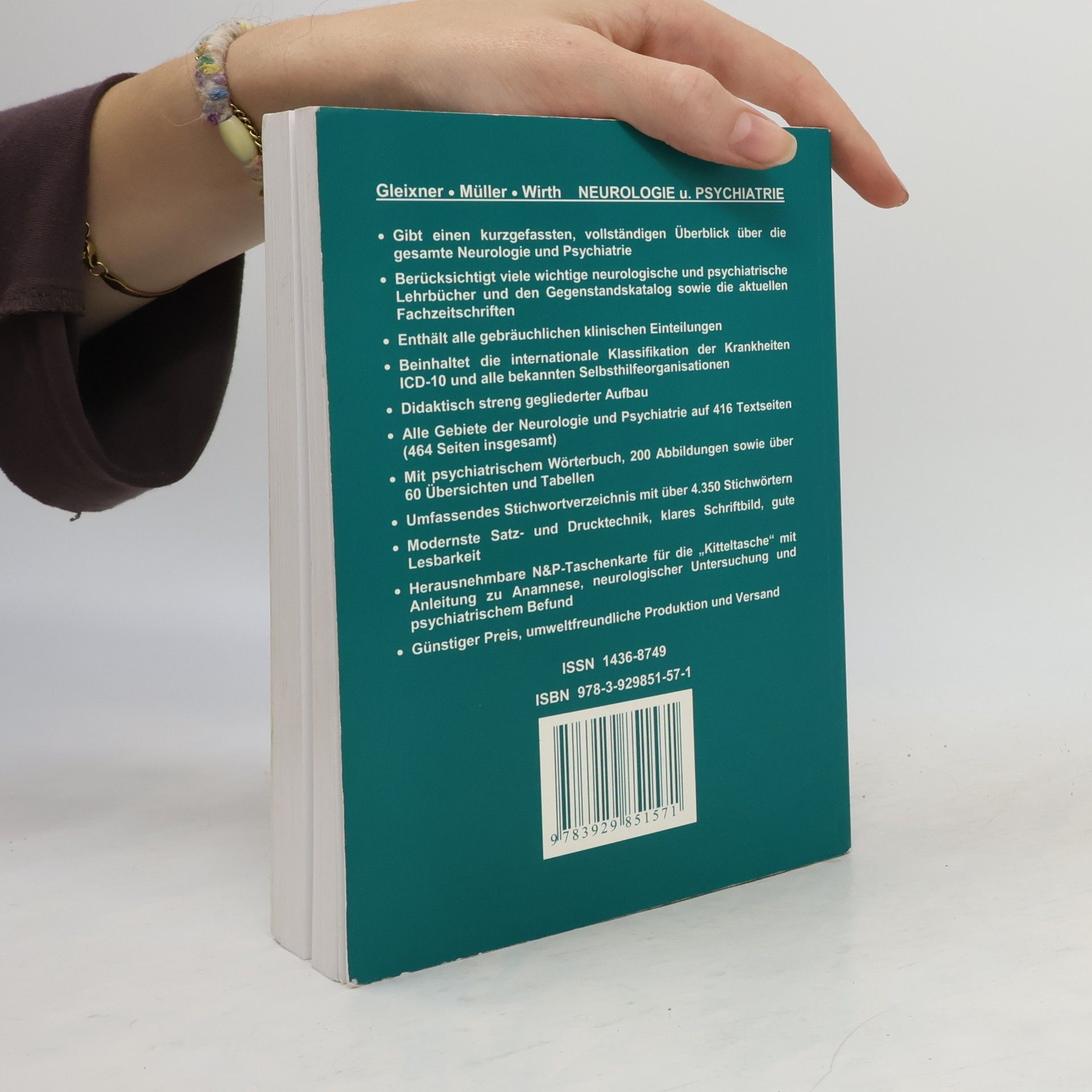Christiane Gleixner Neurologie und Psychiatrie für Studium und Praxis
