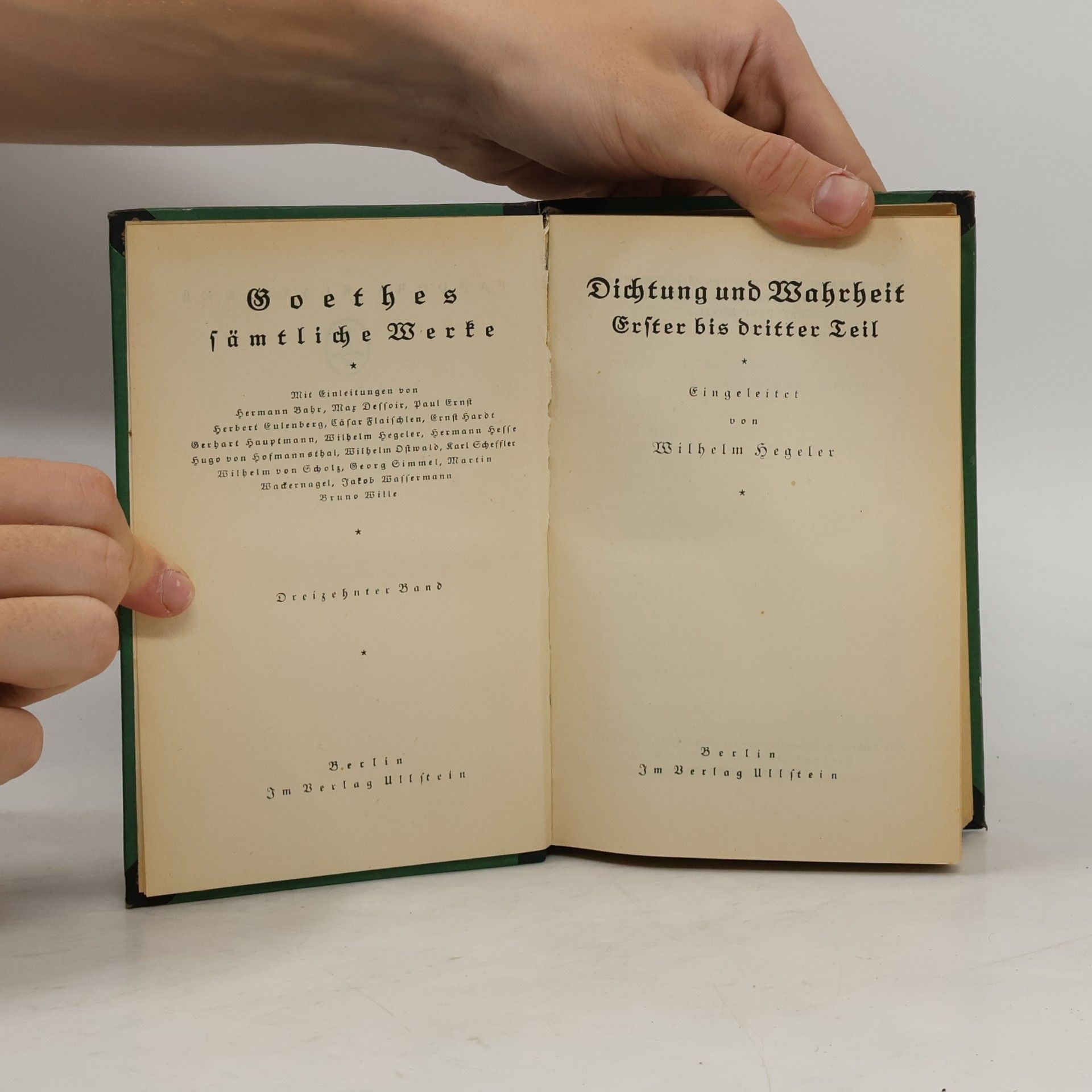 Johann Wolfgang von Goethe Dichtung und Wahrheit 13