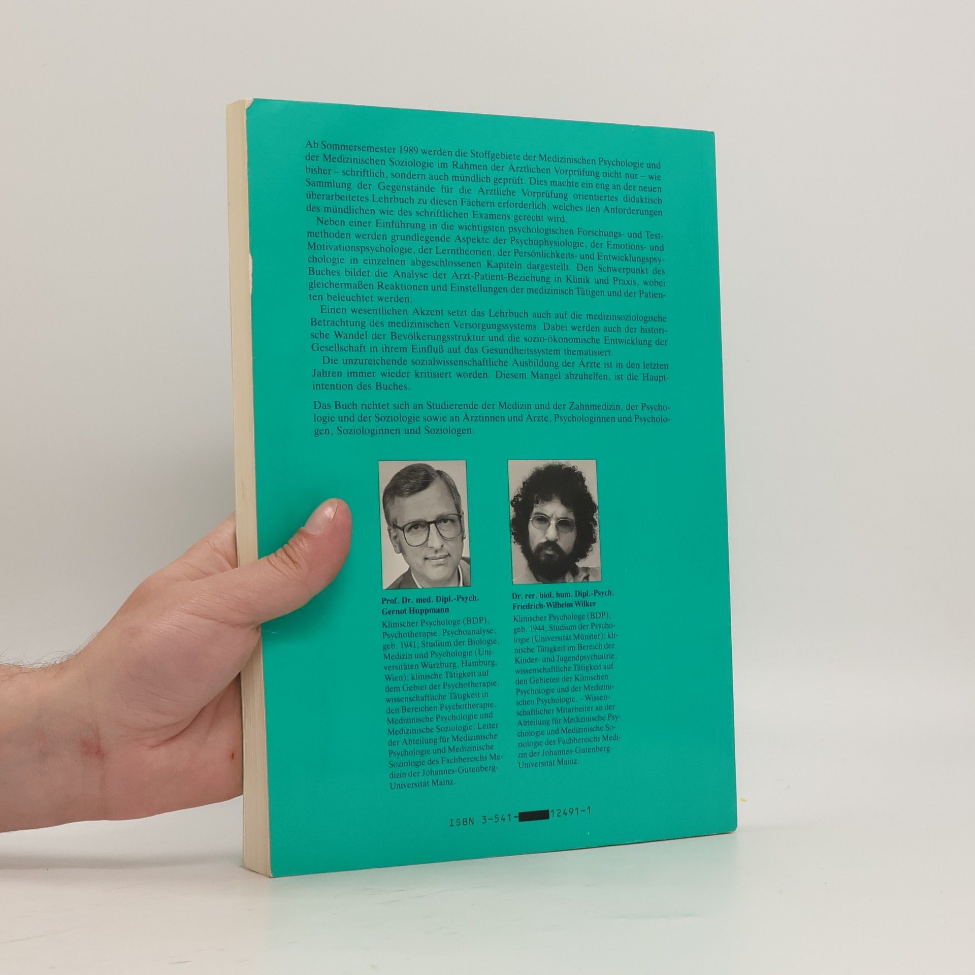 Gernot Huppmann Medizinische Psychologie, medizinische Soziologie