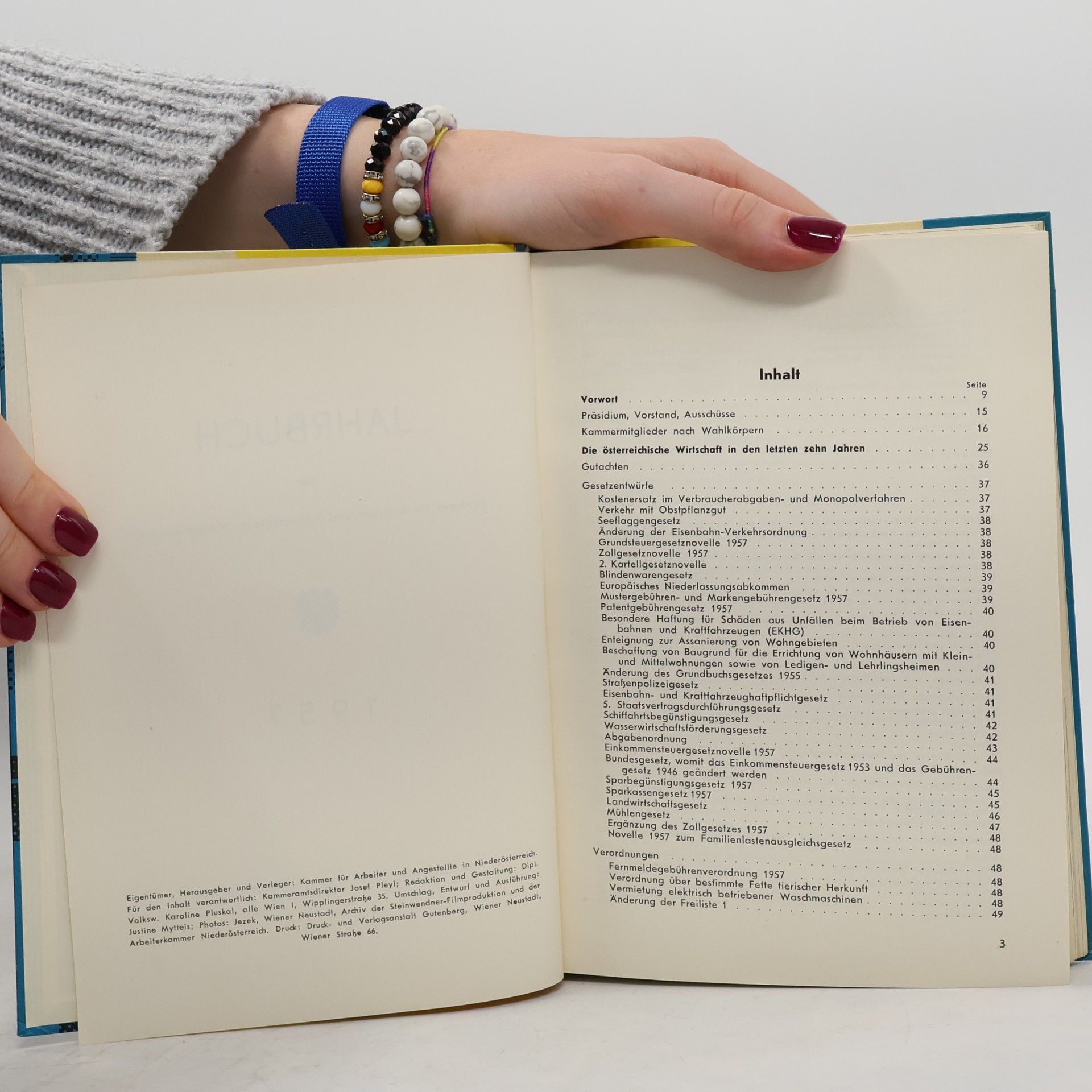 Justine Mytteis Jahrbuch 1957