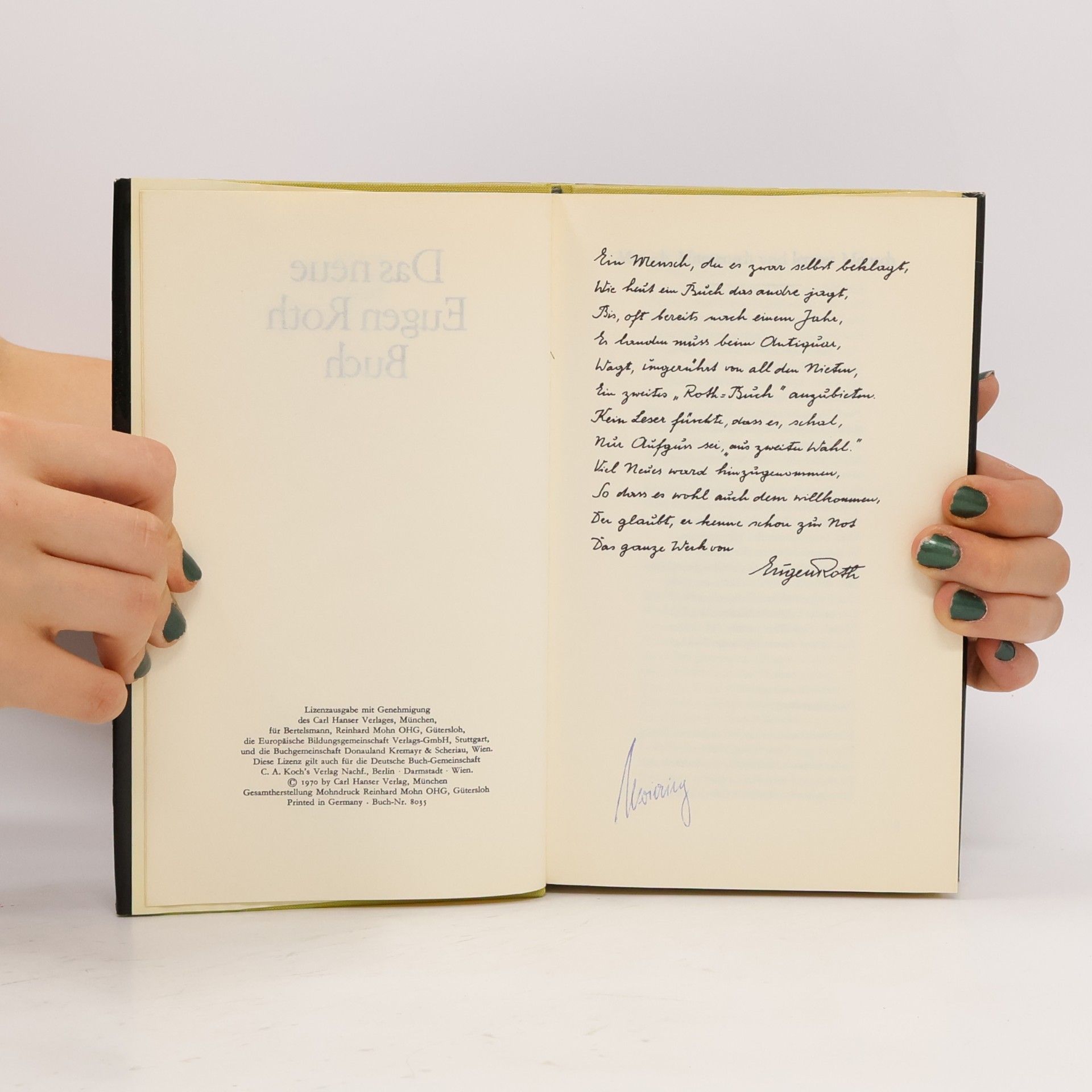 Carl Hanser Verlag Das neune Eugen Roth Buch