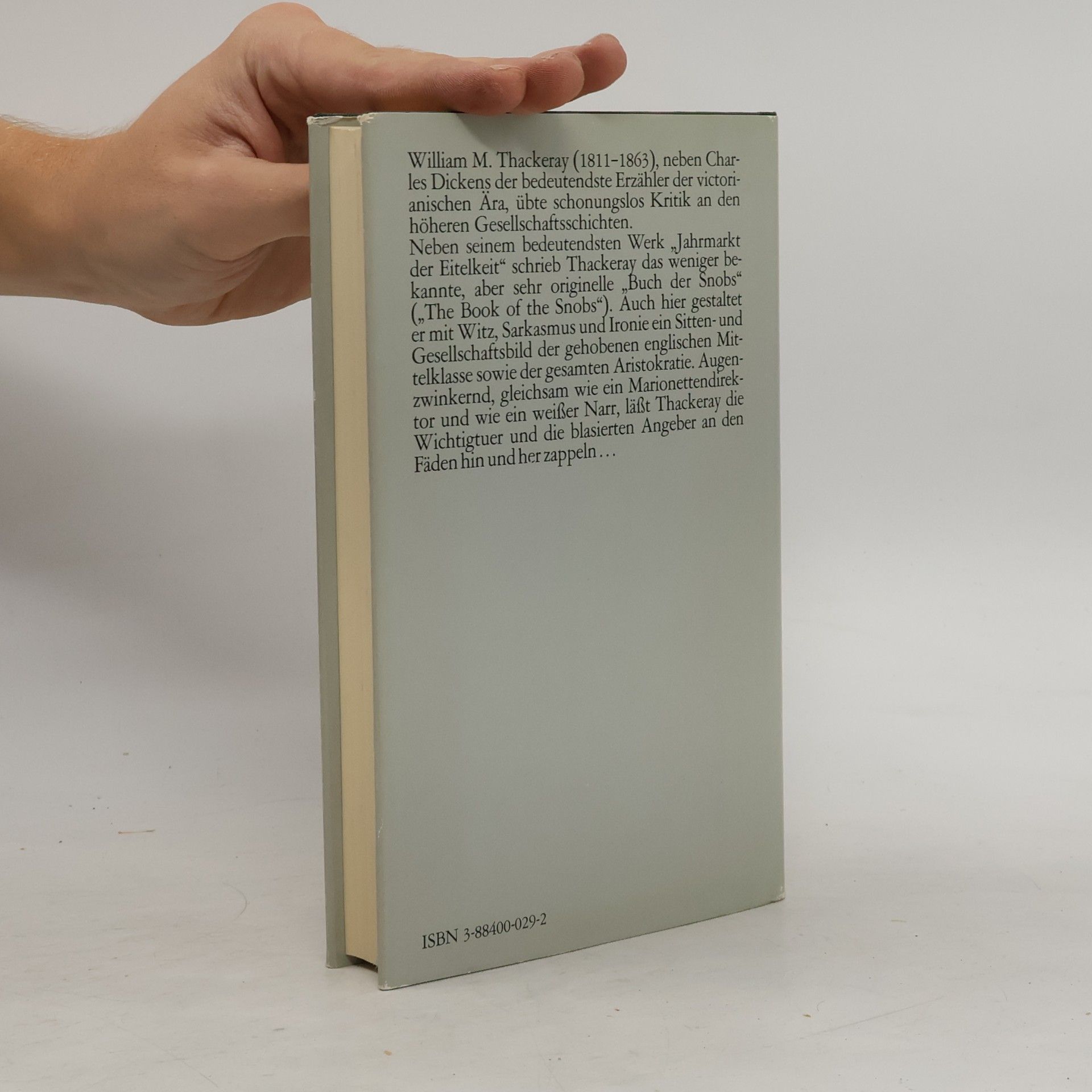 Thackeray William Makepeace Das Buch der Snobs