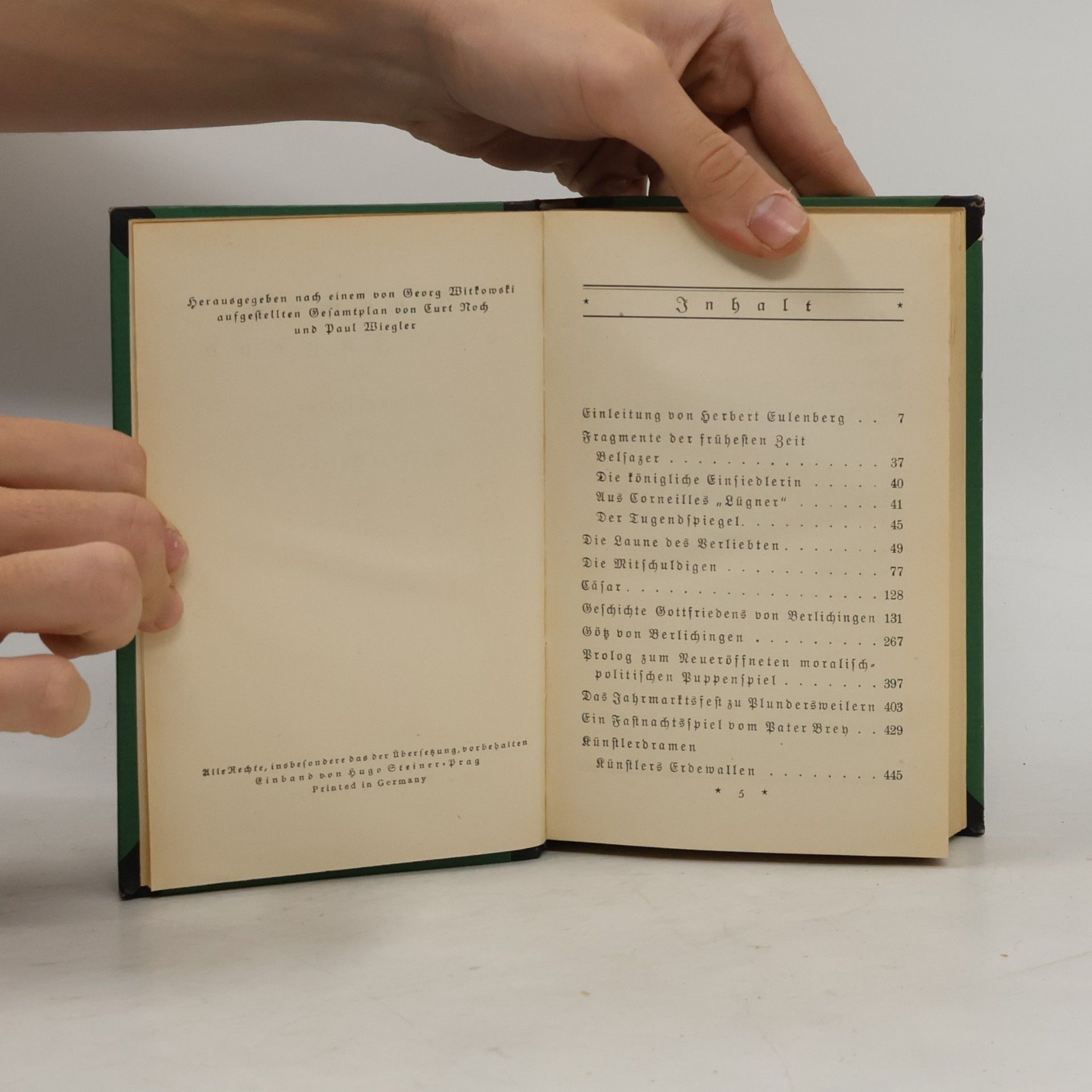 Johann Wolfgang von Goethe Dramen aus der Jugend