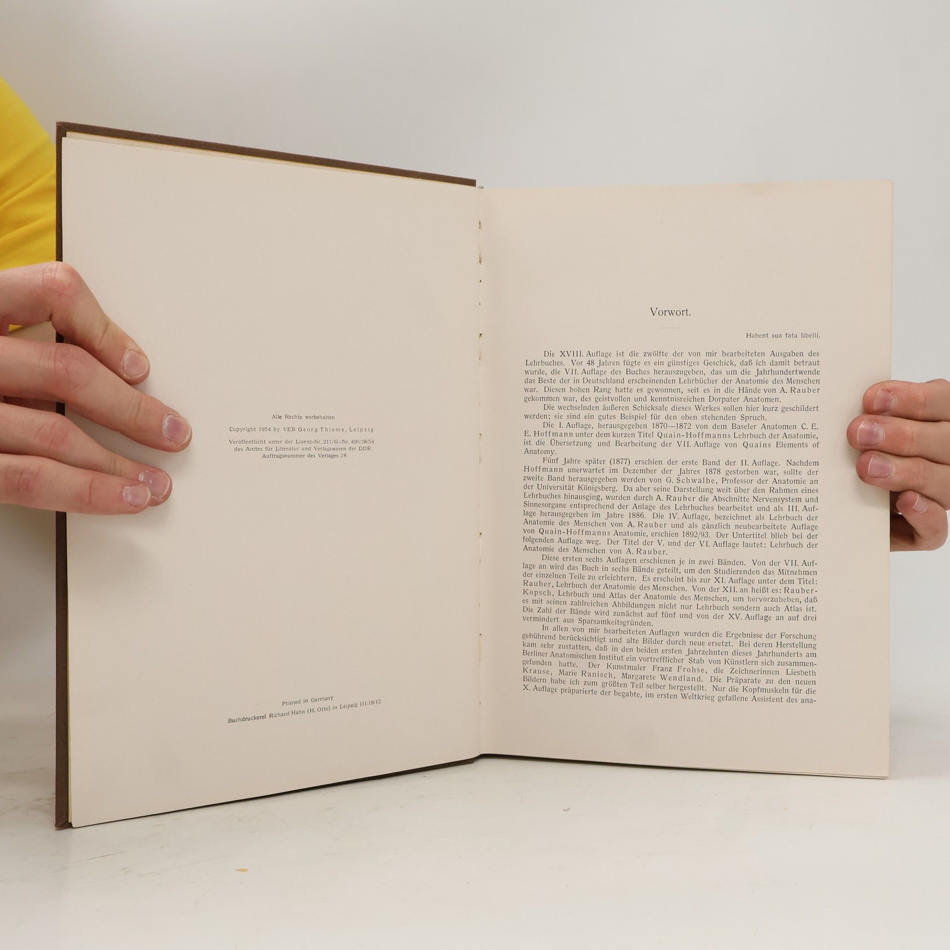 Autorenkollektiv Lehrbuch und Atlas der Anatomie des Menschen I.