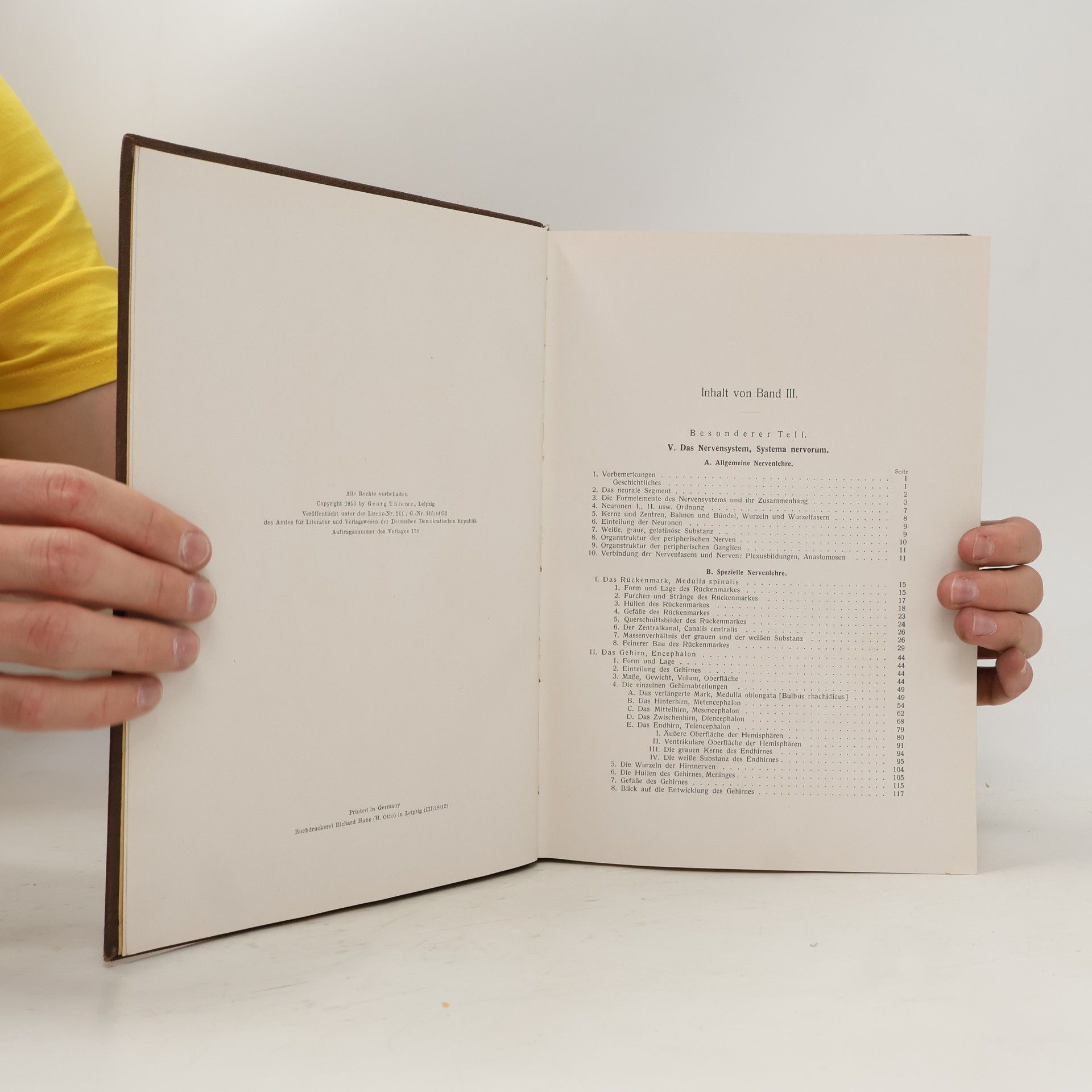 Friedrich Kopsch Lehrbuch und Atlas der Anatomie des Menschen (Band III)