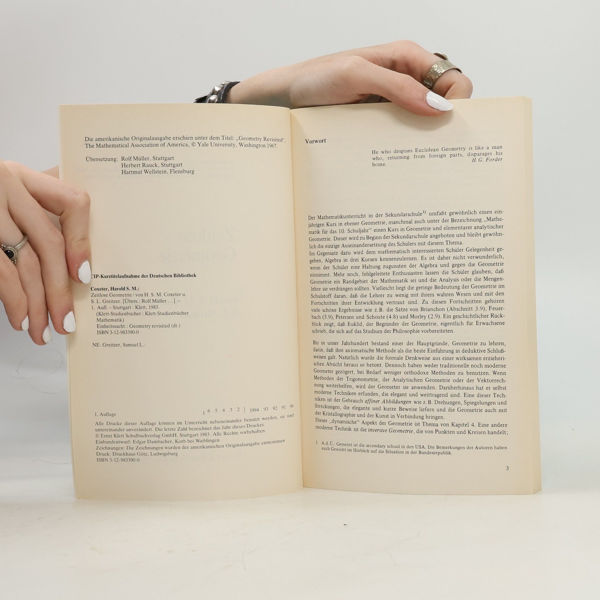 Harold S. M. Coxeter Zeitlose Geometrie