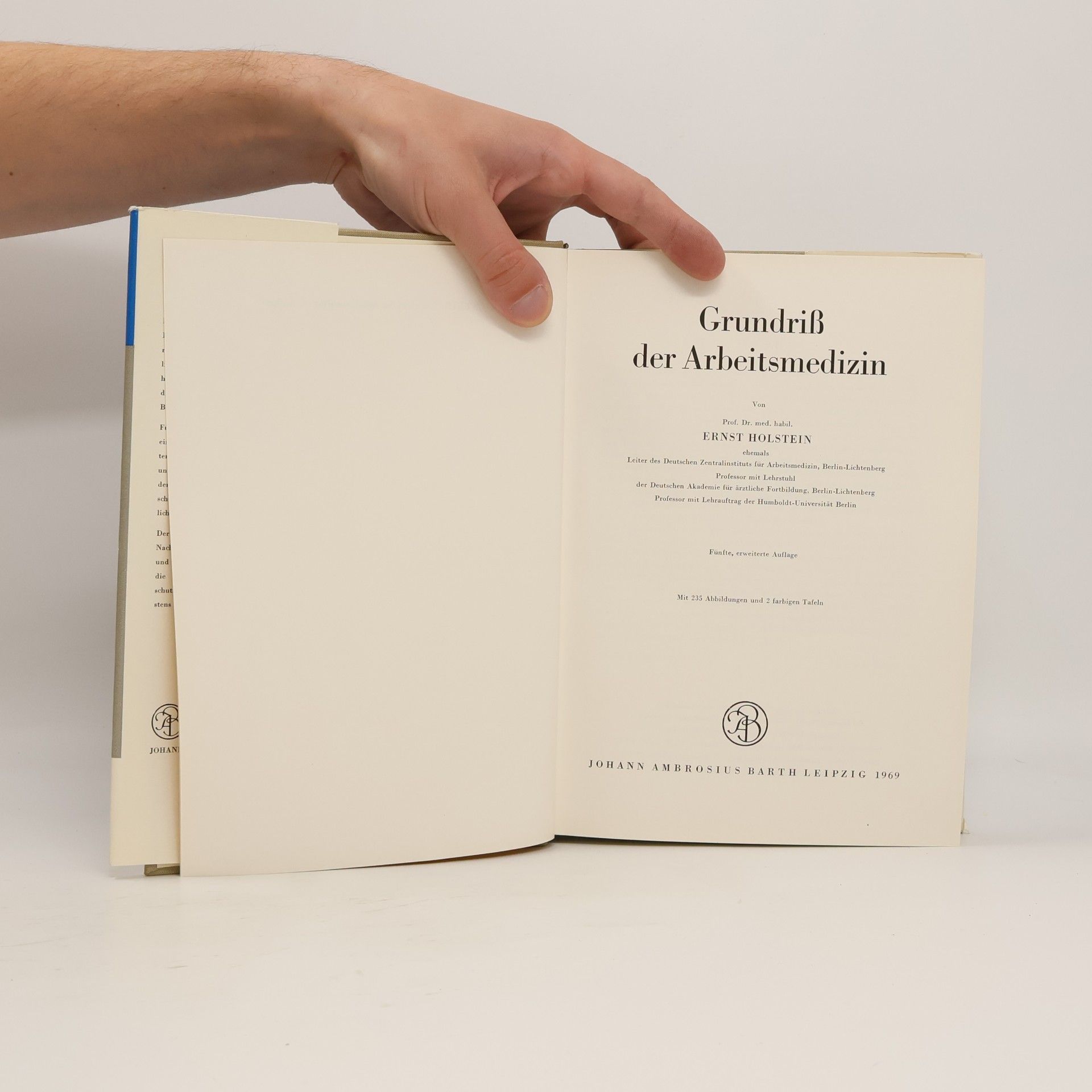 Michael E. Holstein Grundriß der Arbeitsmedizin