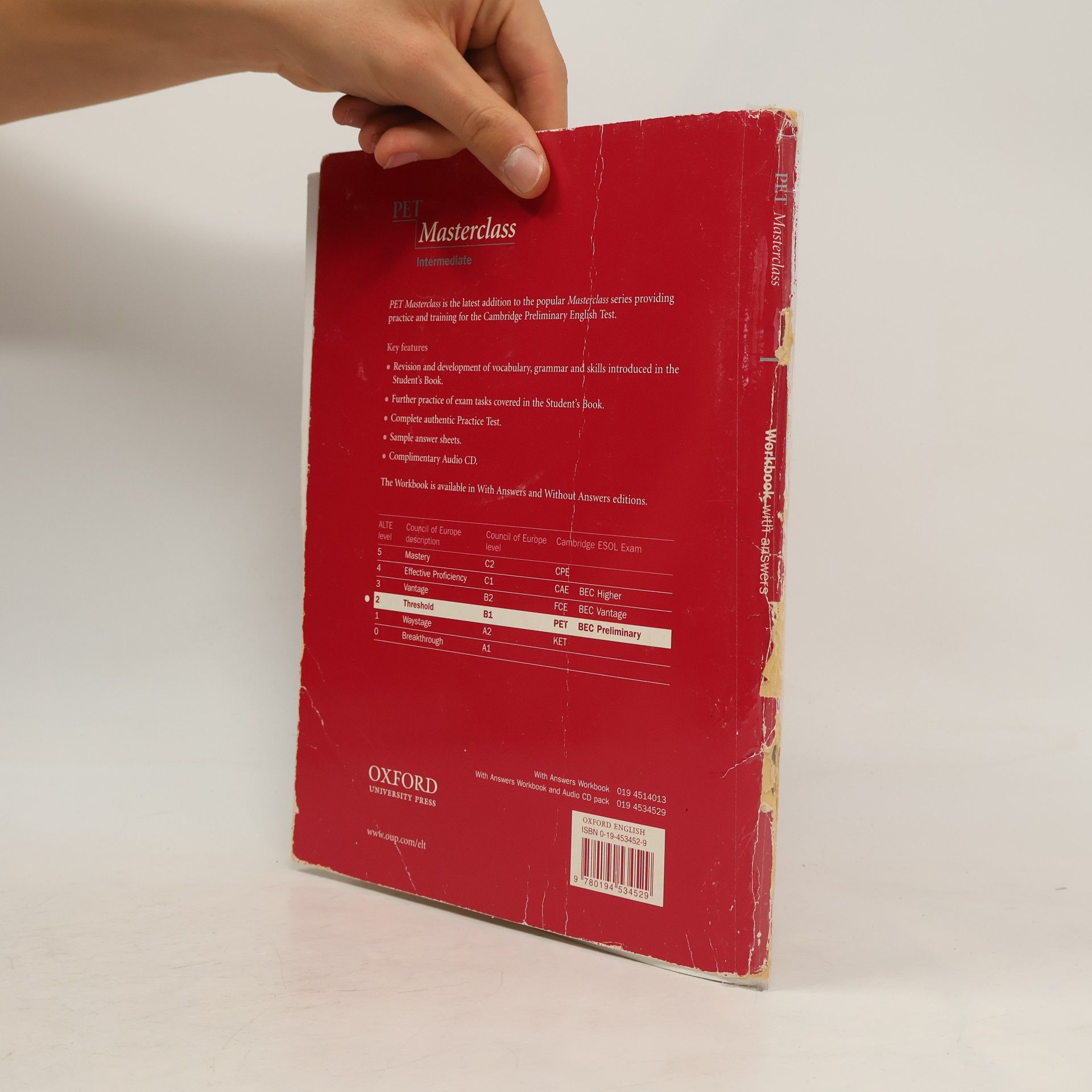 Annette Capel PET Masterclass intermediate. Workbook with Answers