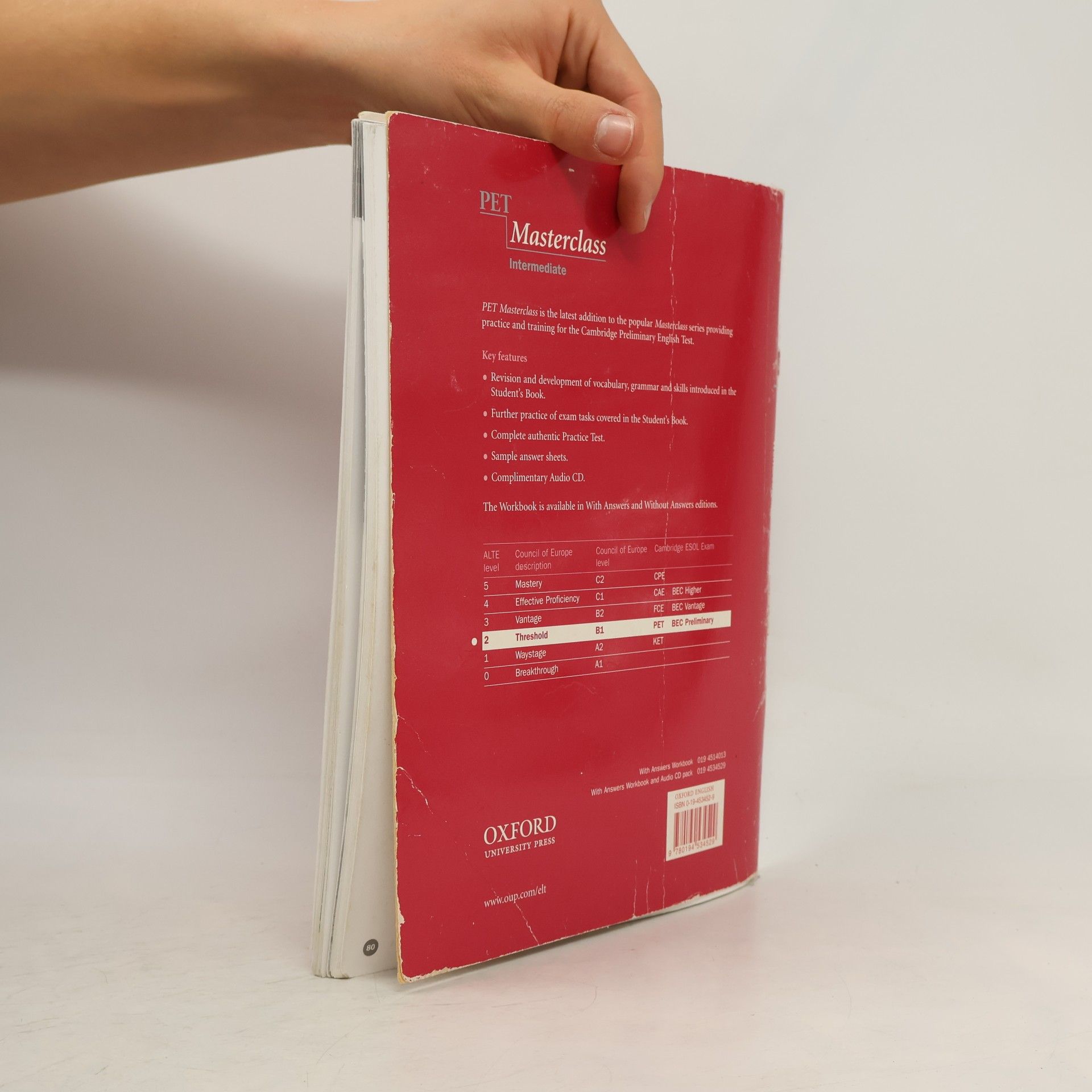 Annette Capel PET Masterclass intermediate. Workbook with Answers
