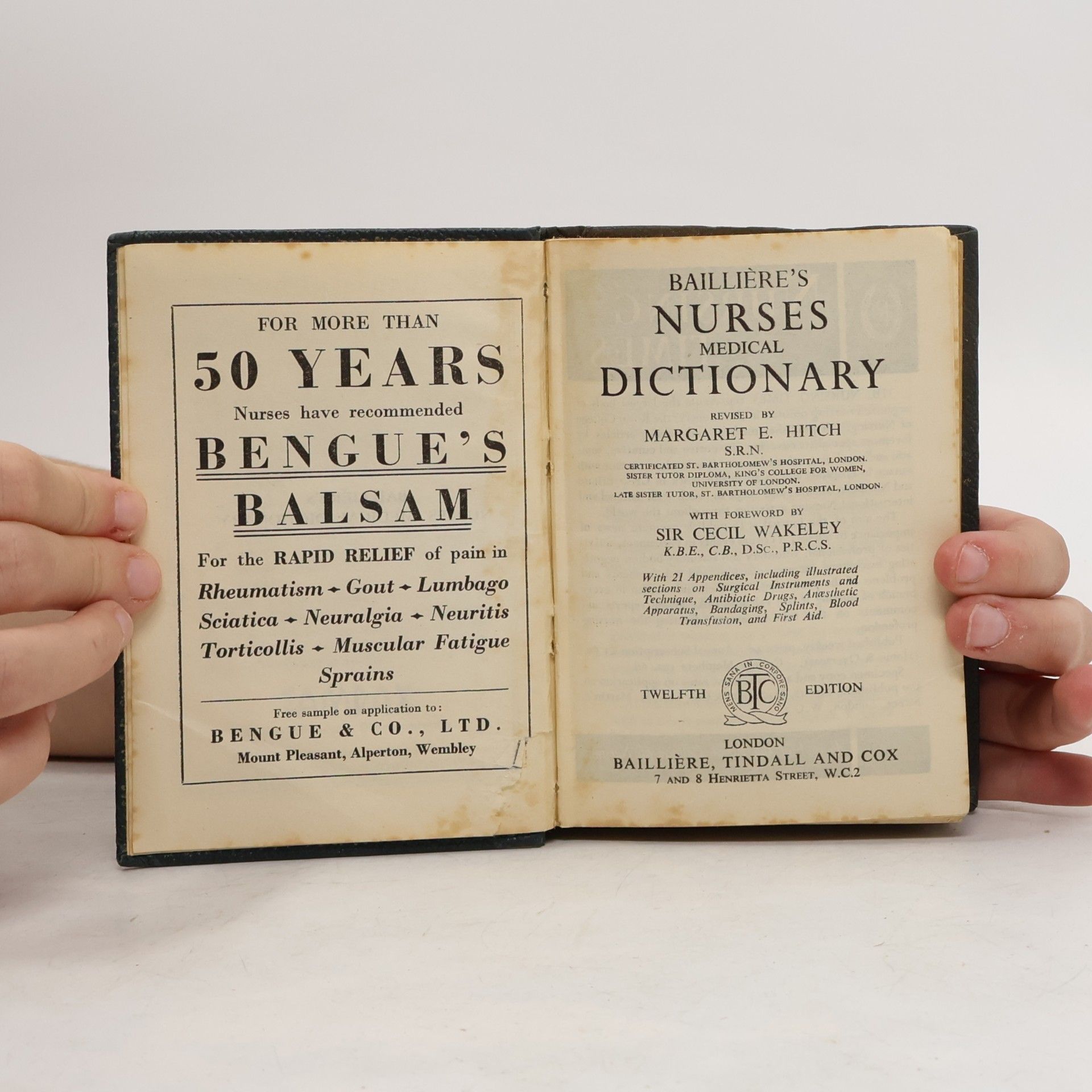 Margaret Hitch Baillière's Nurses' Medical Dictionary