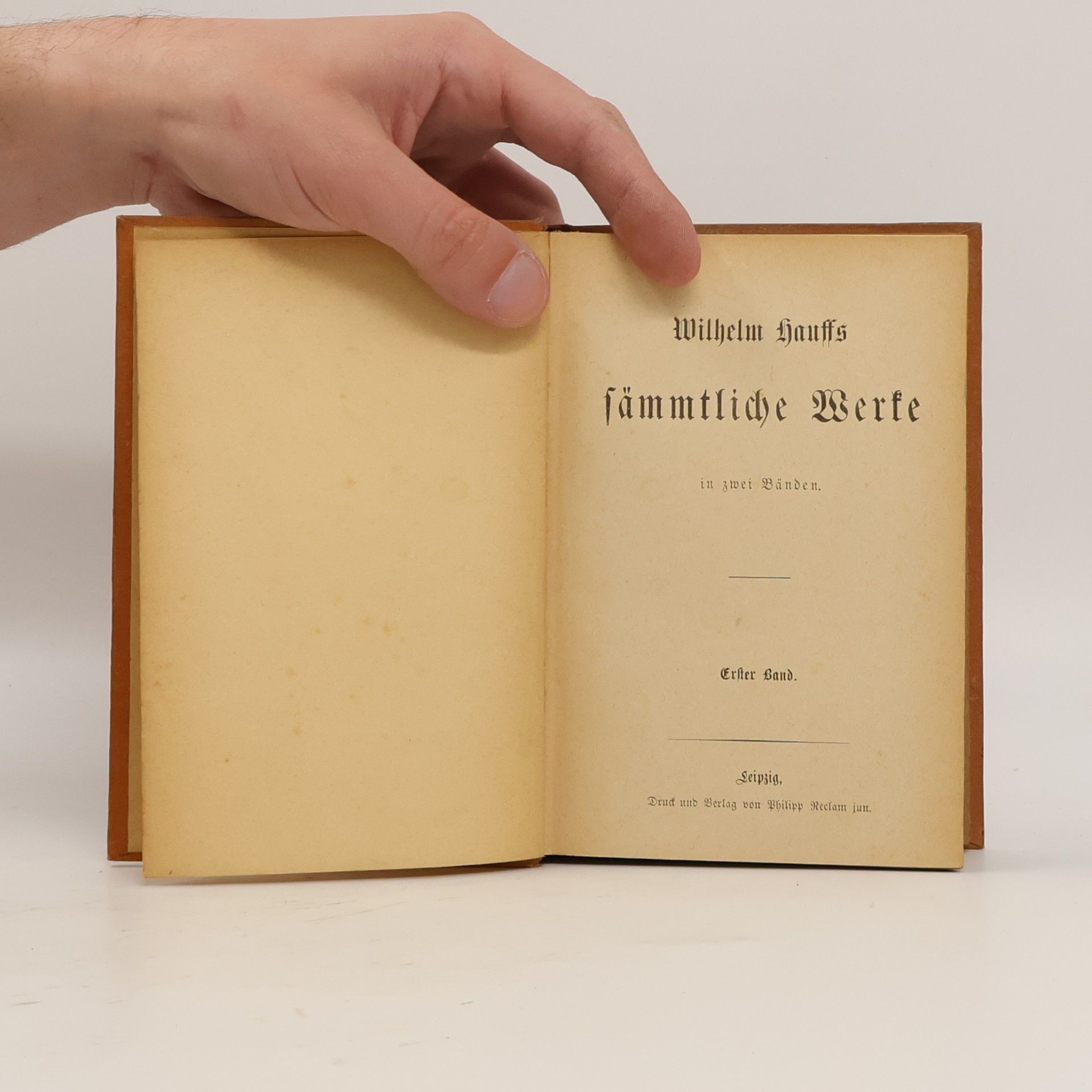 Wilhelm Hauff Sämmtliche Werke in zwei Bänden
