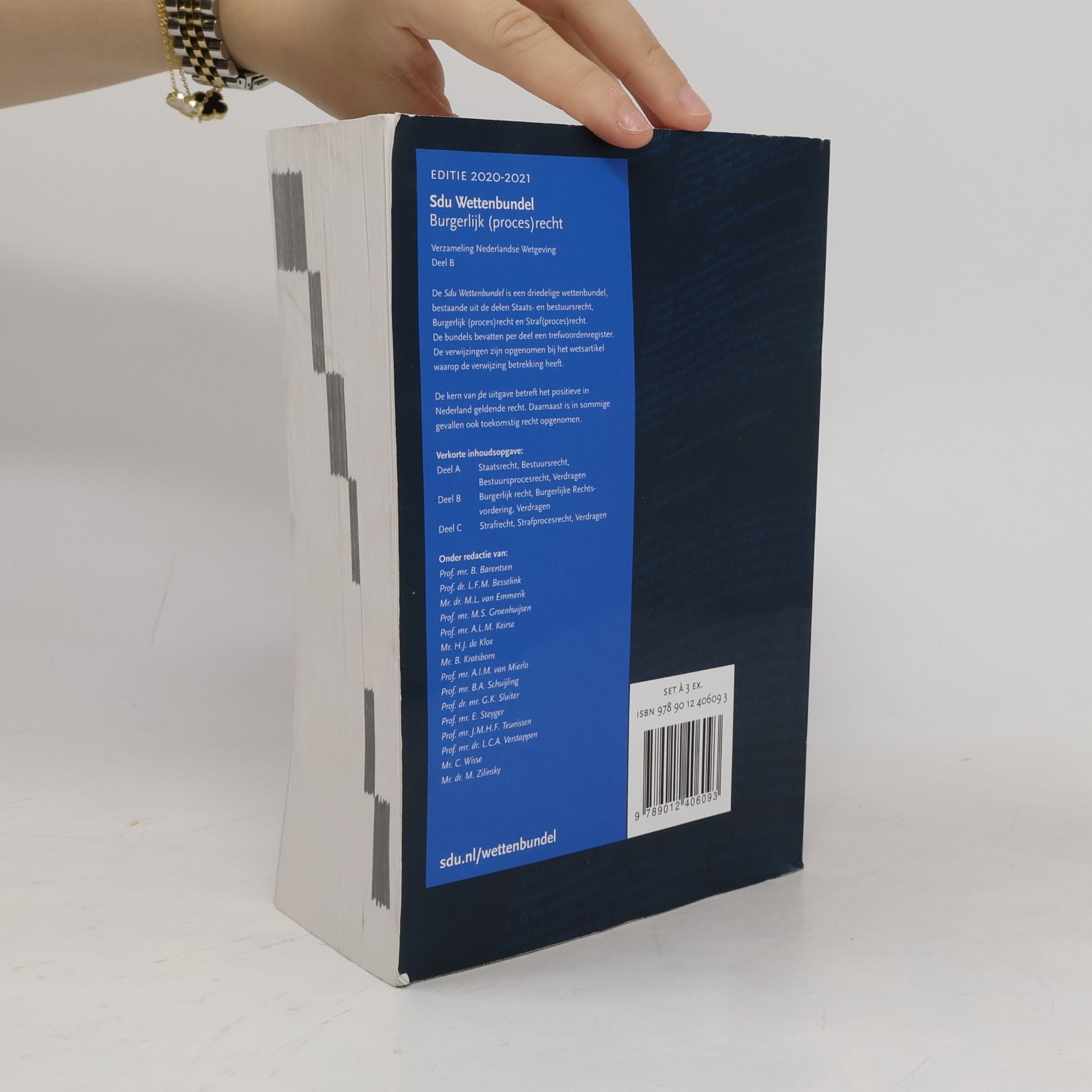 Sdu Wettenbundel 2020-2021 (set 3 ex): Verzameling Nederlandse Wetgeving Studiejaar 2020-2021 (Educatieve wettenverzameling)