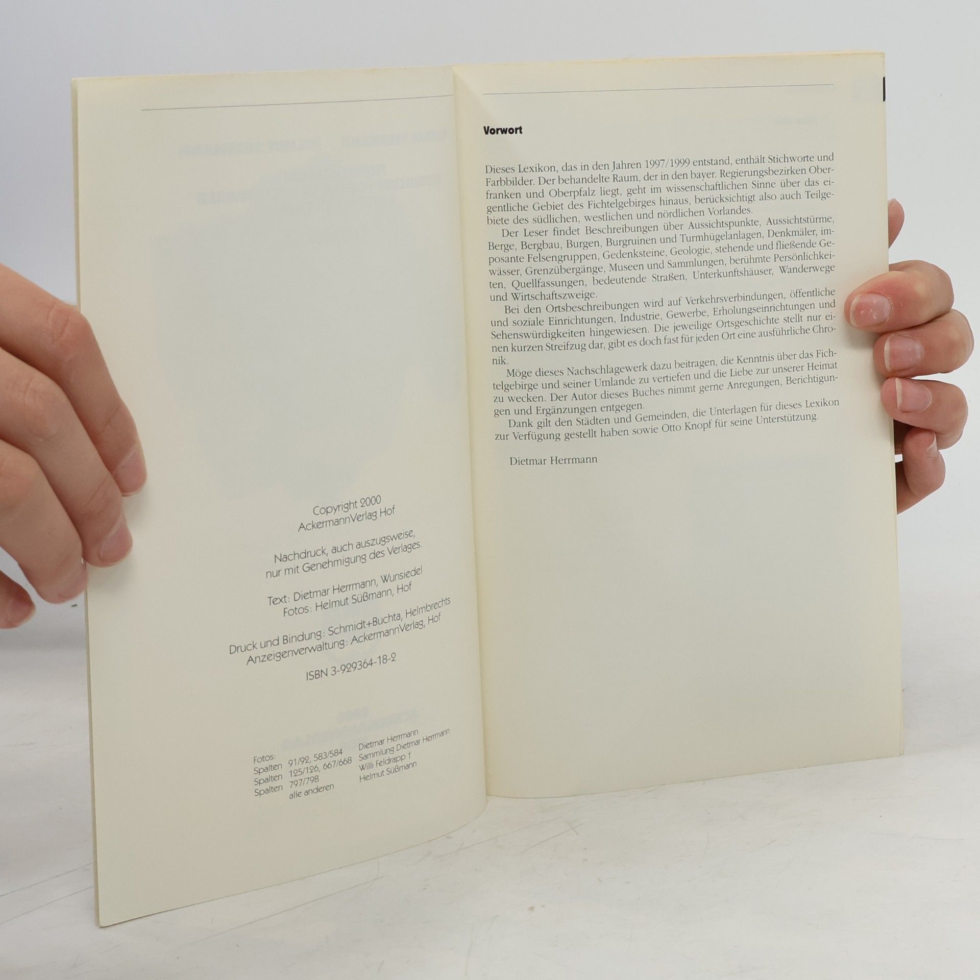 Hans-Dieter Herrmann Lexikon Fichtelgebirge