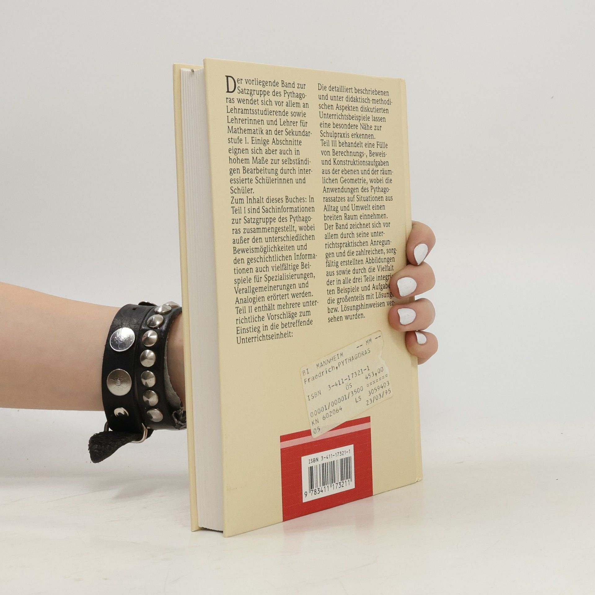 Anna Maria Fraedrich Lehrbücher und Monographien zur Didaktik der Mathematik - 29: Die Satzgruppe des Pythagoras