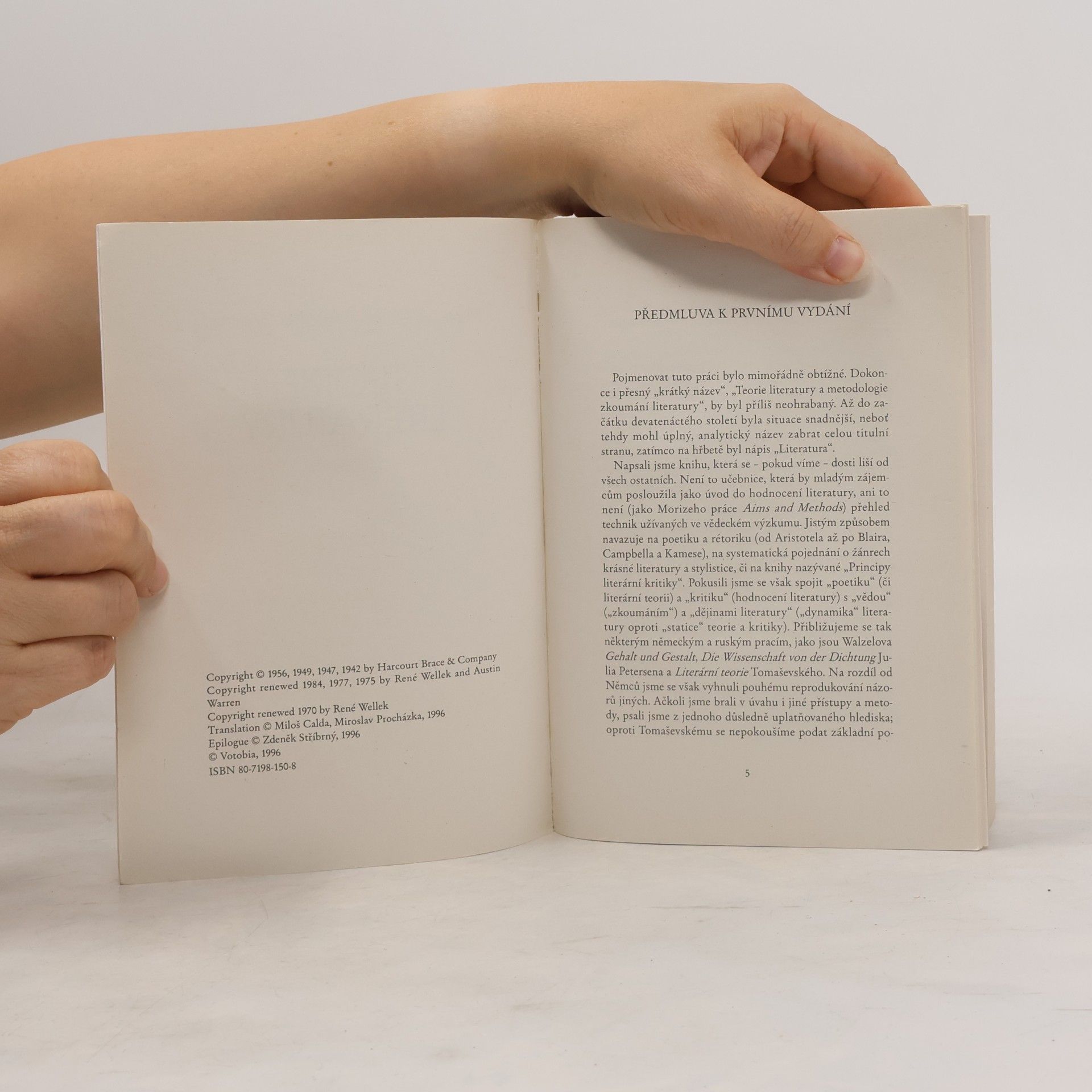 René Wellek Teorie literatury