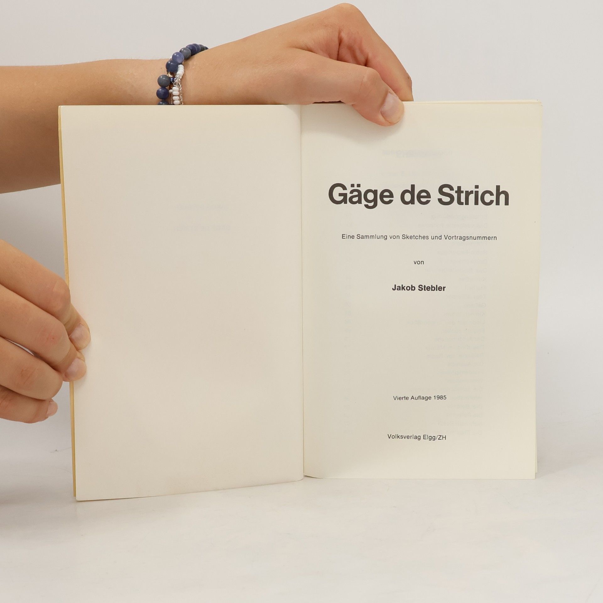 Jakob Stebler Gäge de Strich