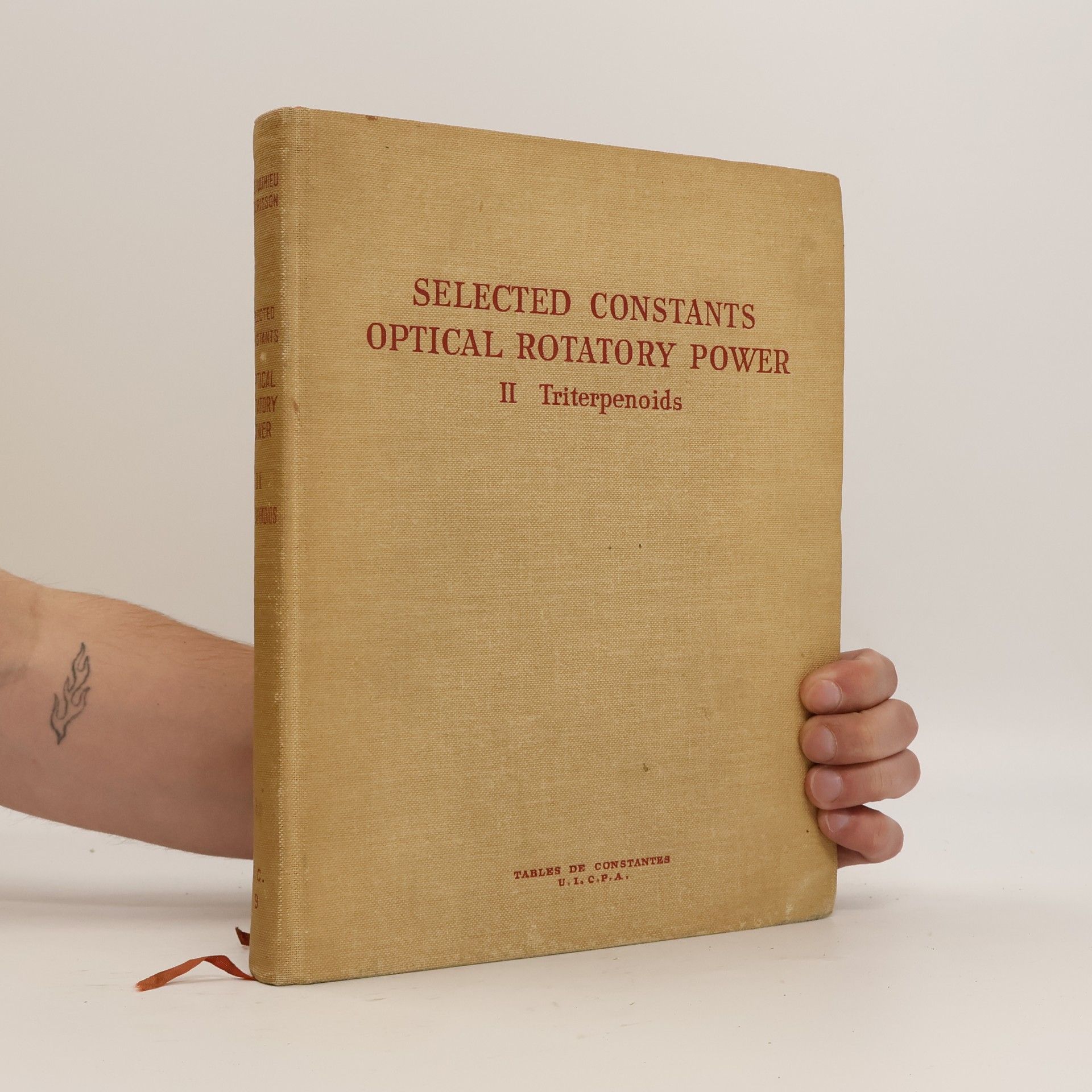 J.-P. Mathieu Selected Constants Optical Rotary Power