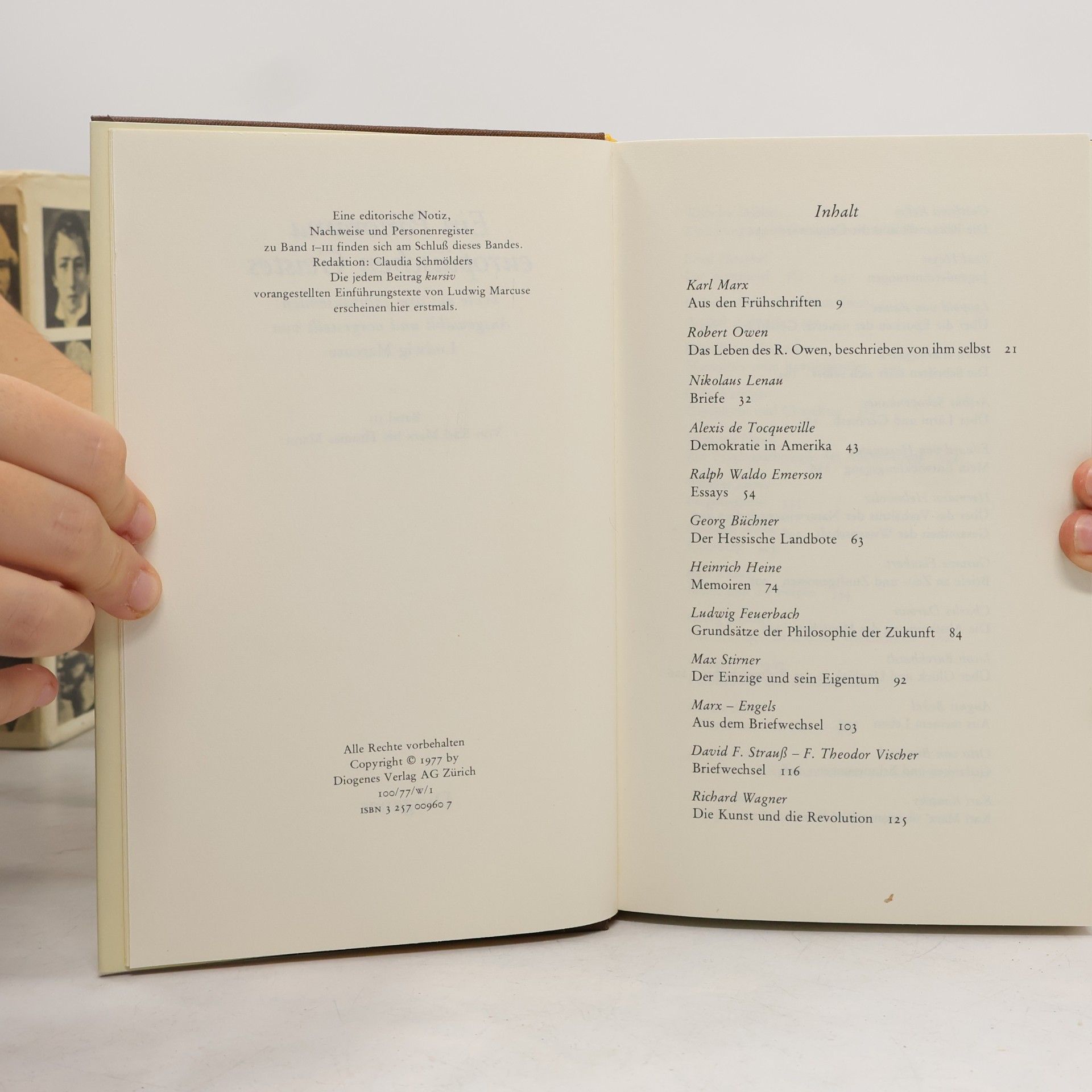 Ludwig Marcuse Ein Panorama europäischen Geistes I-III.