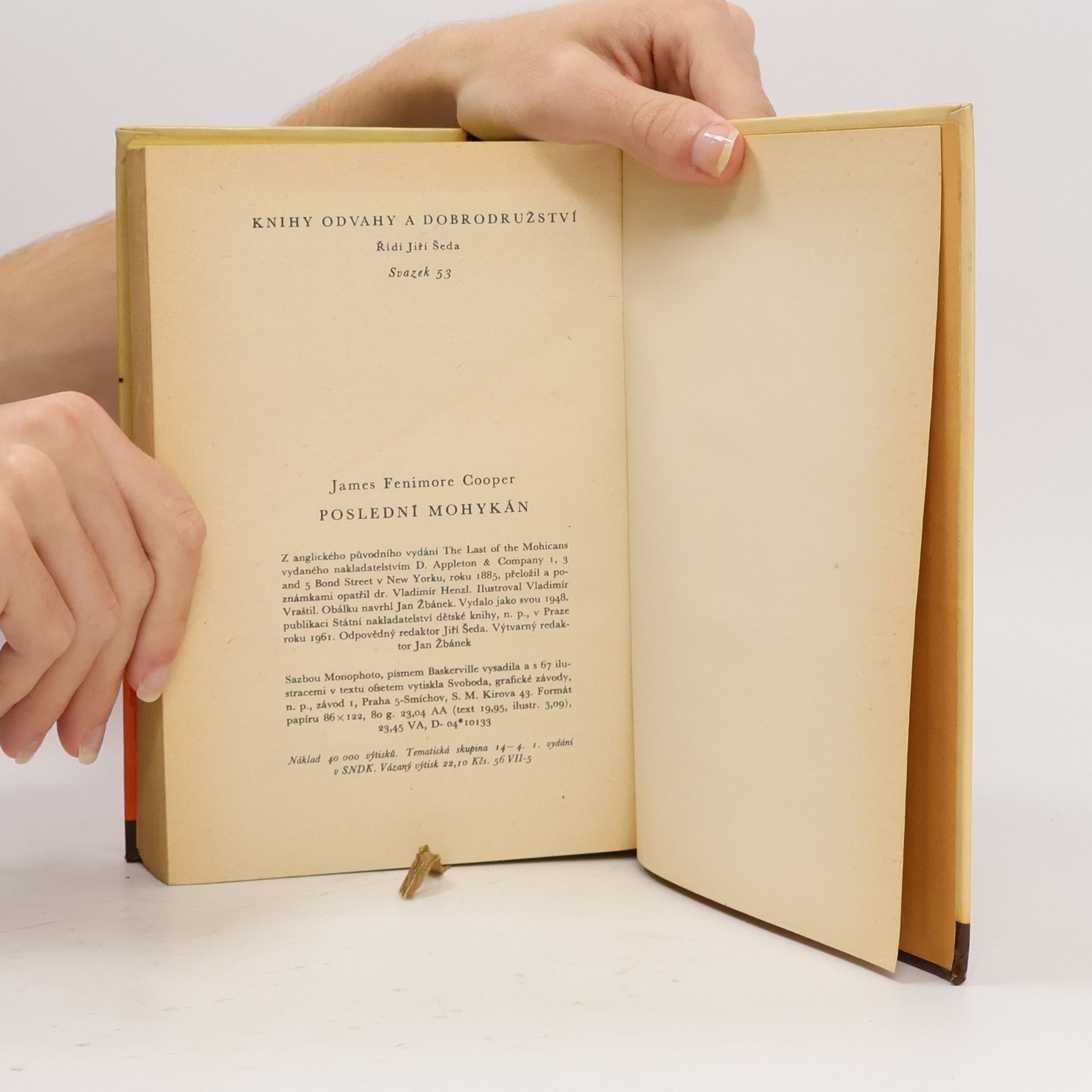 James Fenimore Cooper Poslední mohykán