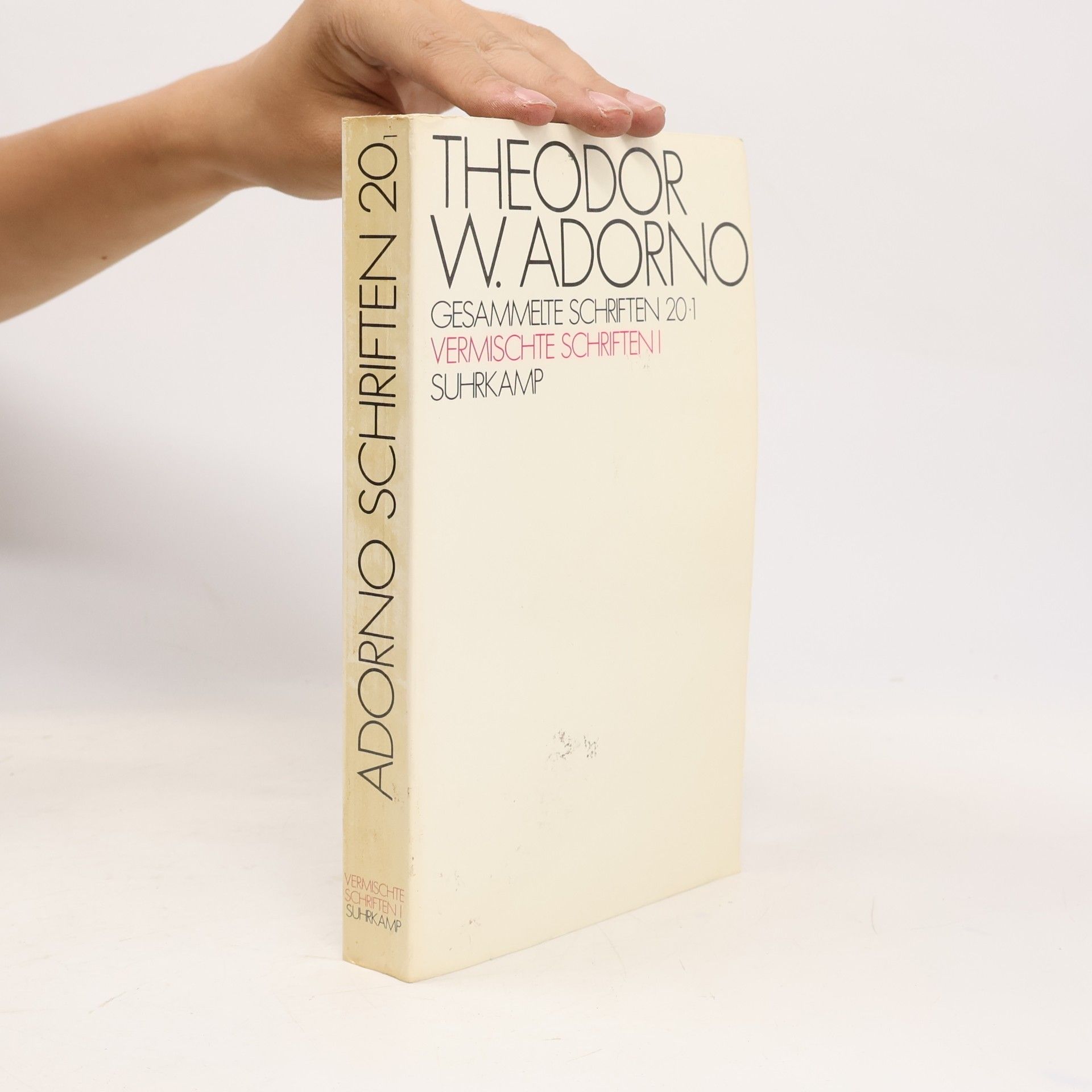 Theodor W. Adorno Vermischte Schriften, 2 Tle.