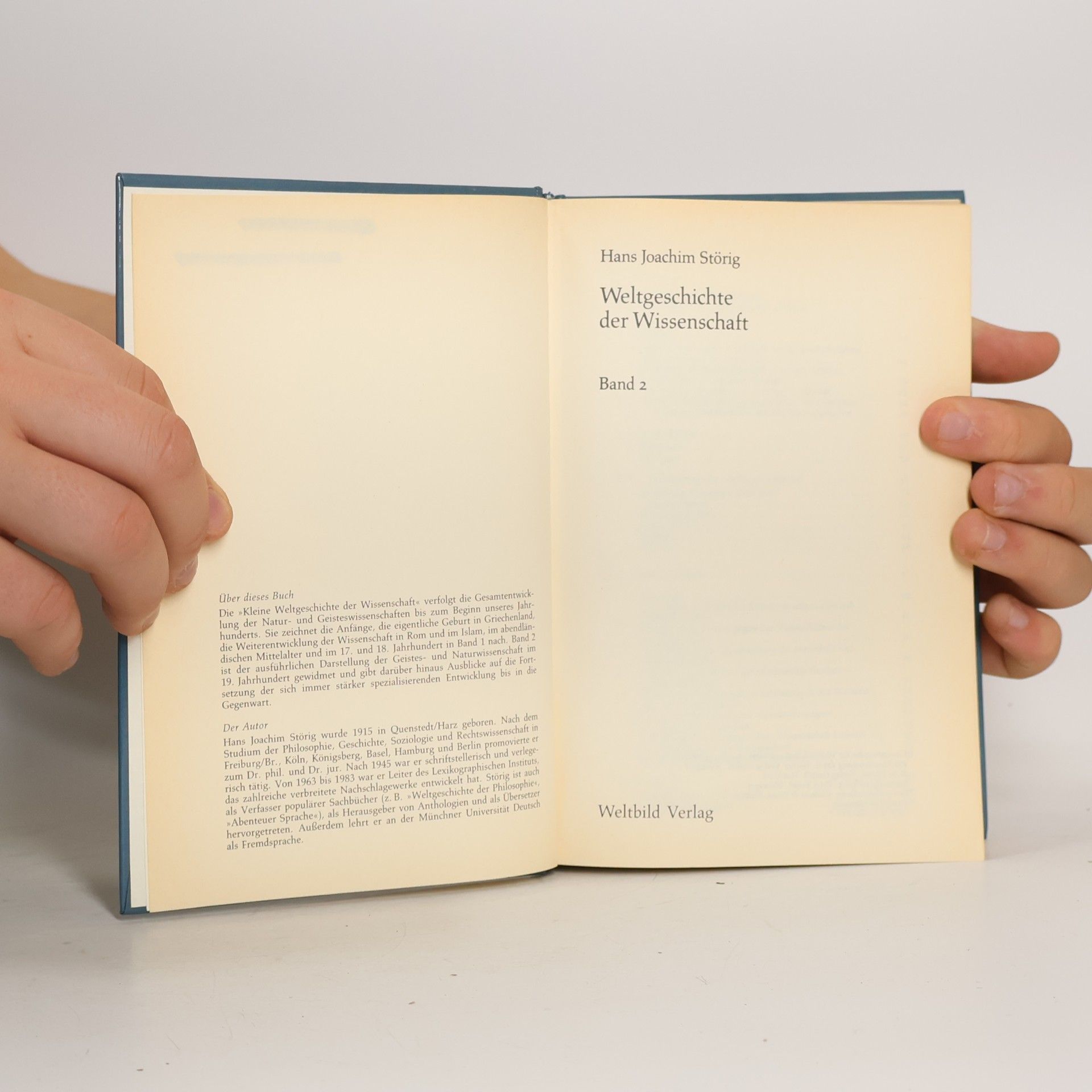 Hans Joachim Störig Weltgeschichte der Wissenschaft