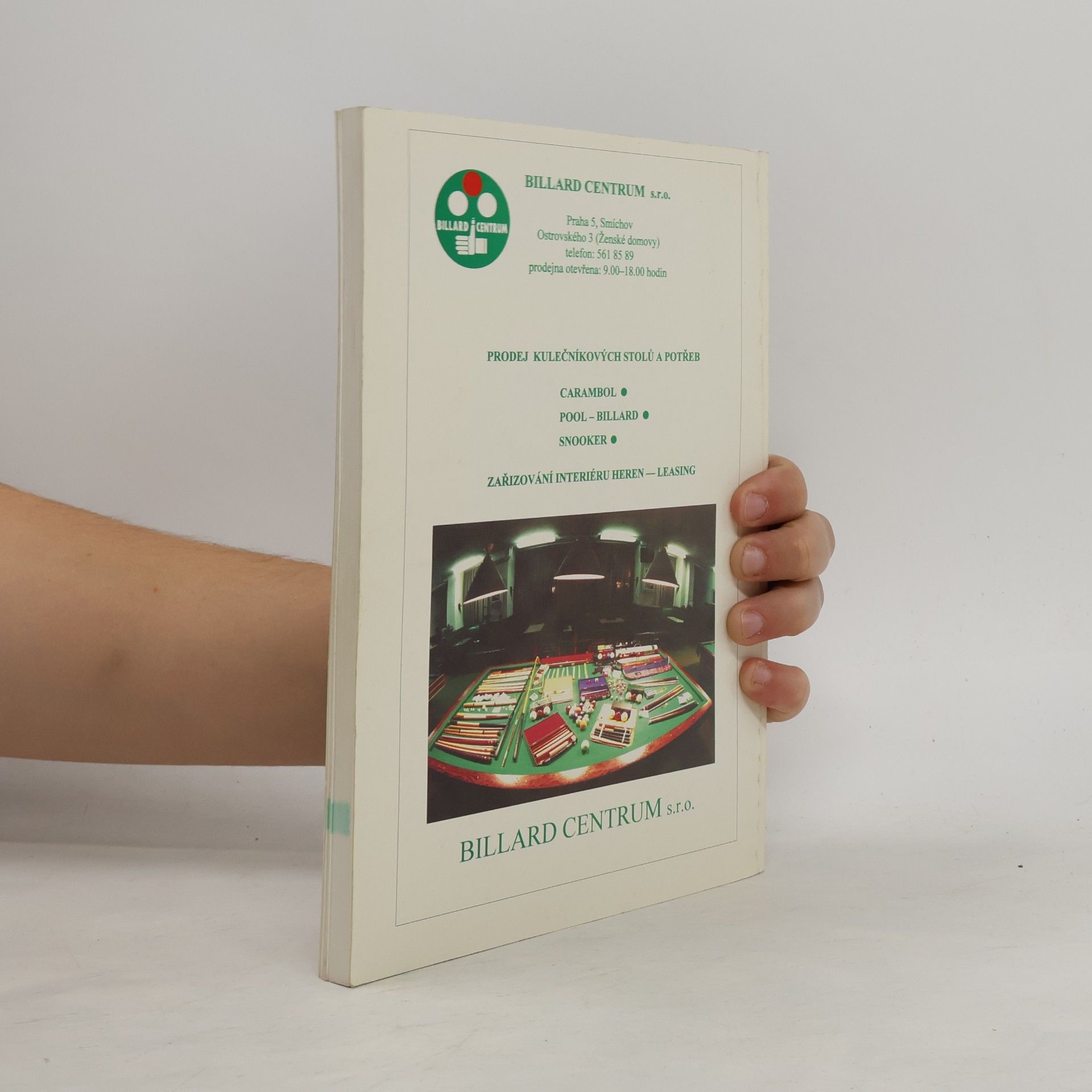 Heinz Stingl Billard. Základní strky, volná hra a kádr