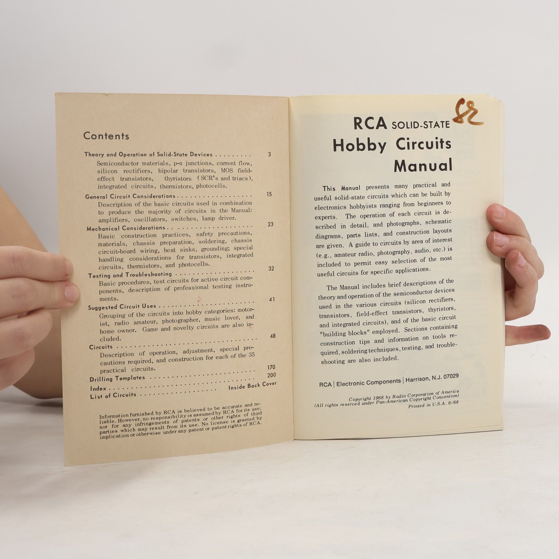 Collectif d'auteurs RCA Solid-State Hobby Circuits Manual
