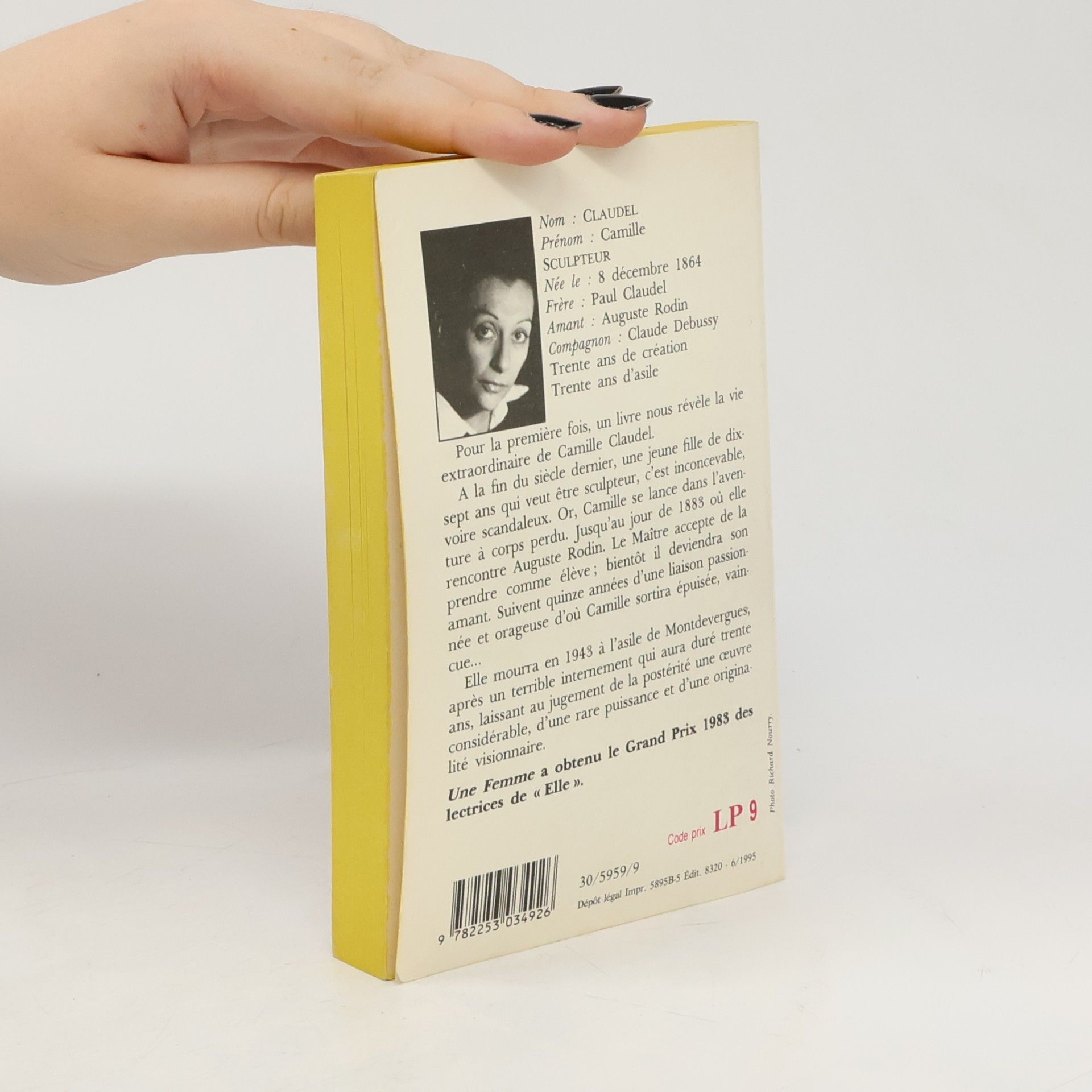 Delbee Anne Une femme (Biography of Camille Claudel)