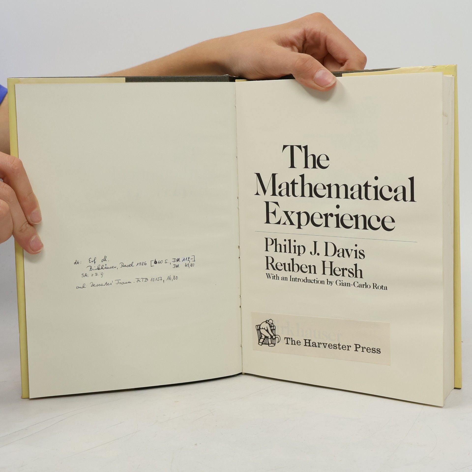 Reuben Hersh The Mathematical Experience