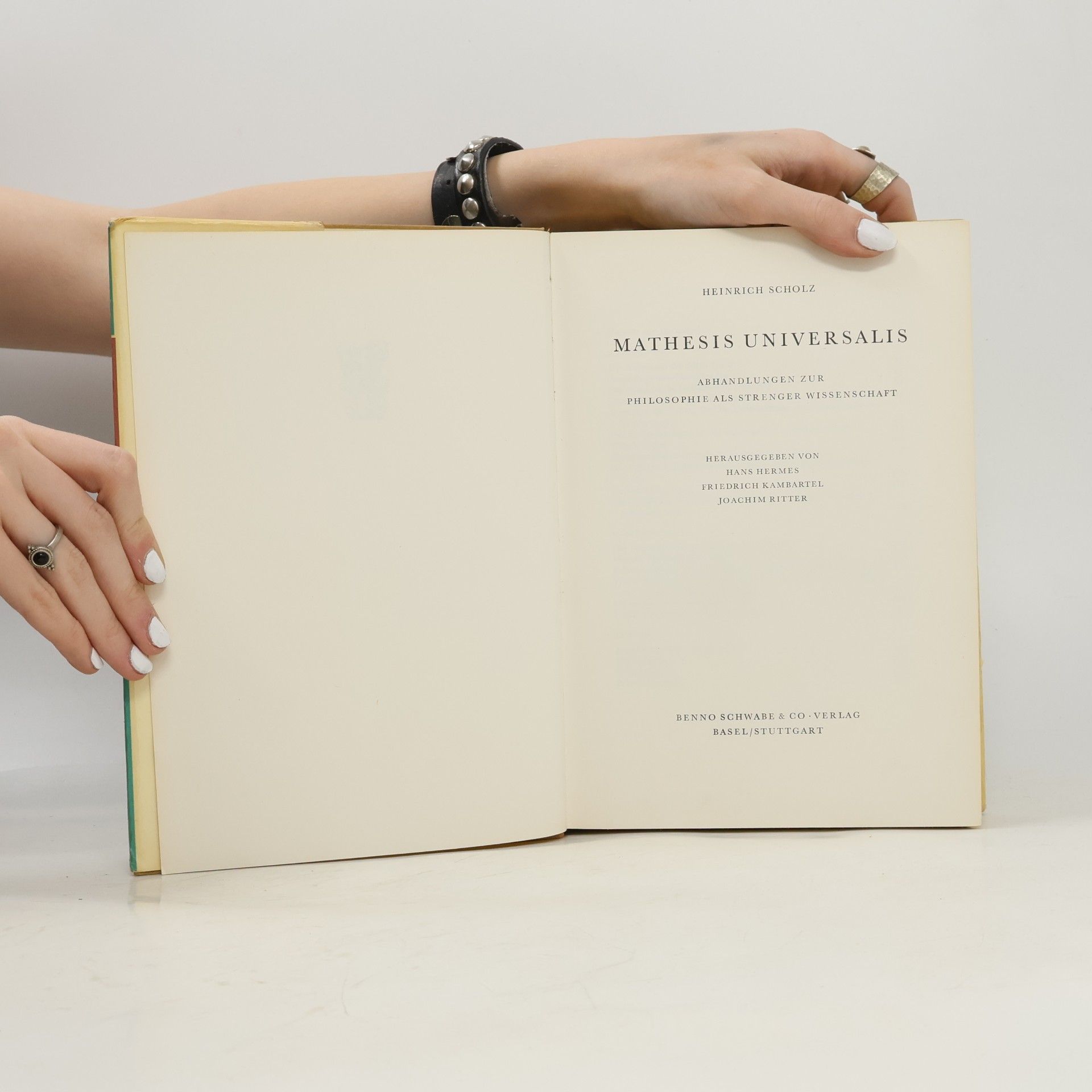 Heinrich Scholz Mathesis universalis